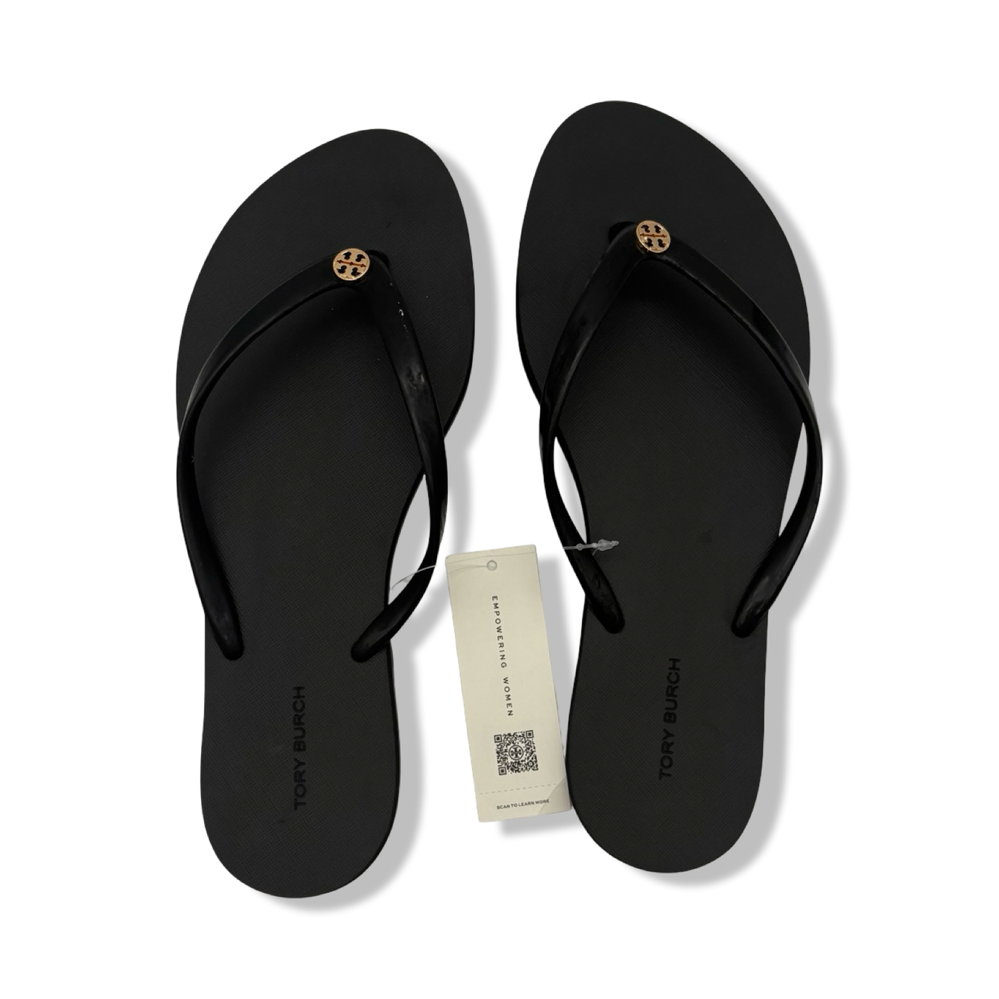 Pre-Owned Tory Burch Women's Chelsea Flip Flop Sandals 171947 (Perfect Black, US Footwear Size System, Adult, Women, Numeric, Medium, 9) - B0F9ZT5N3B