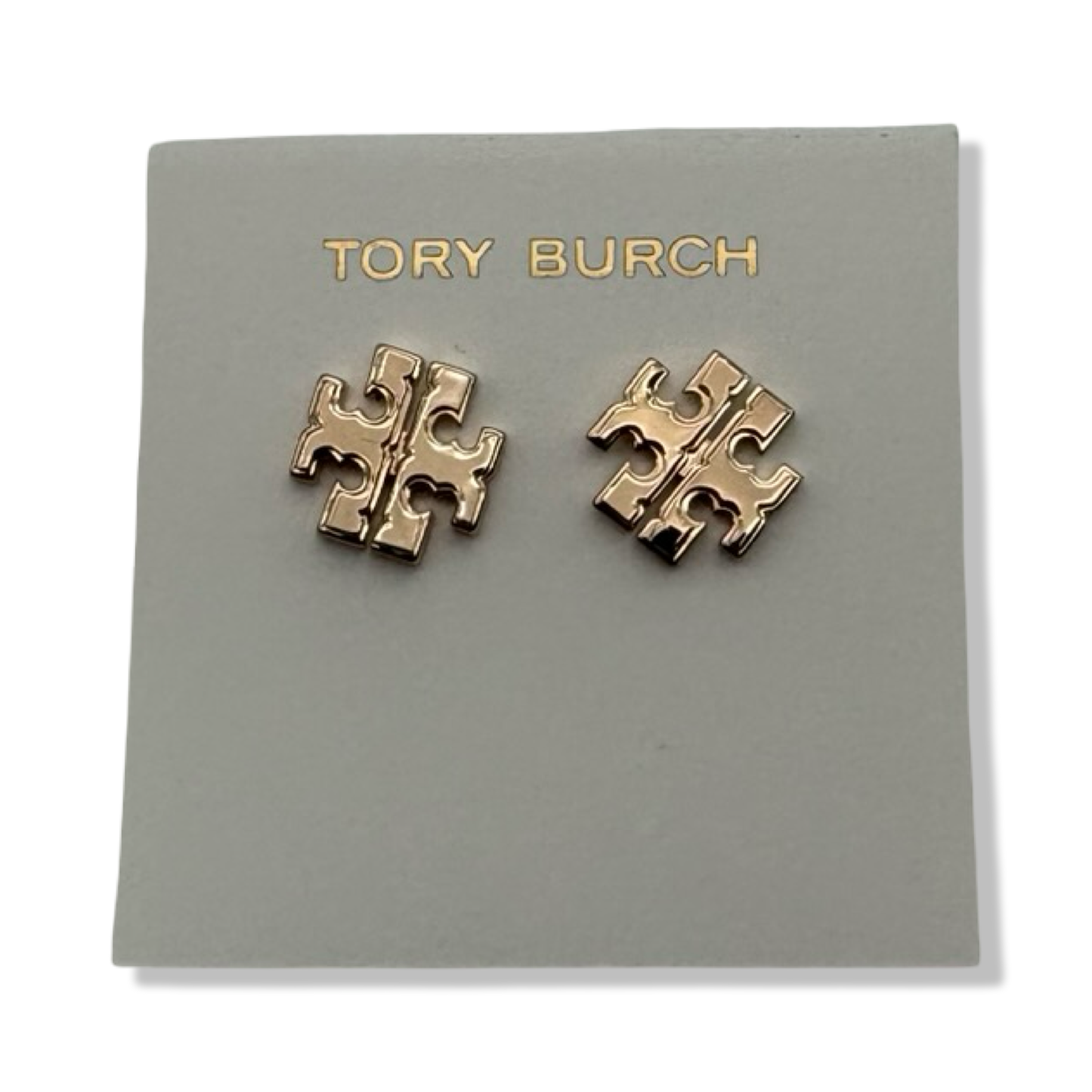 Pre-Owned Tory Burch Women's Large Logo Stud Earrings (Tory Gold) - B0C5F4PN9T