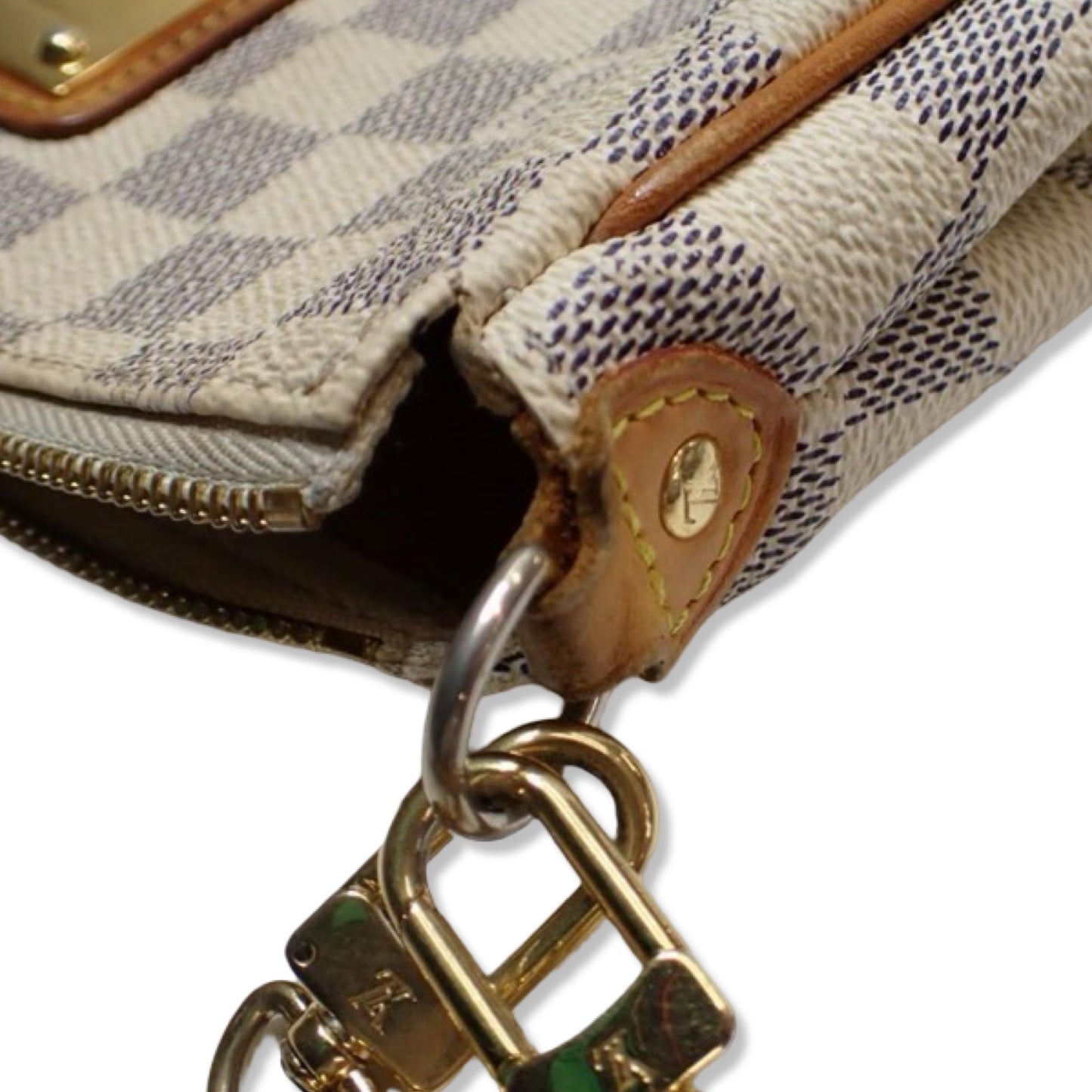 Pre-Owned Louis Vuitton Damier Azur Canvas Eva Crossbody - LV1517