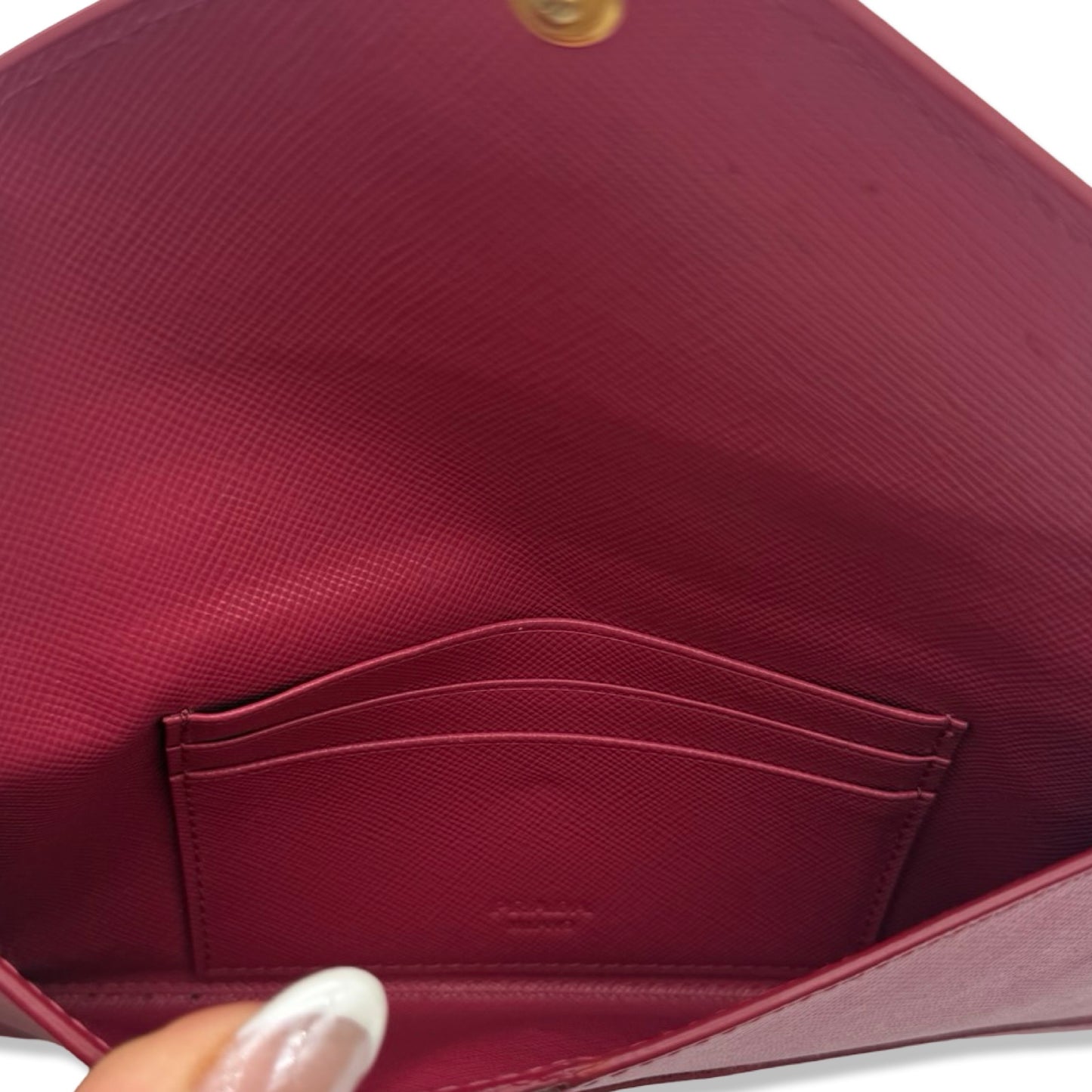 Pre-Owned Prada Saffiano Envelope Wallet - P1042