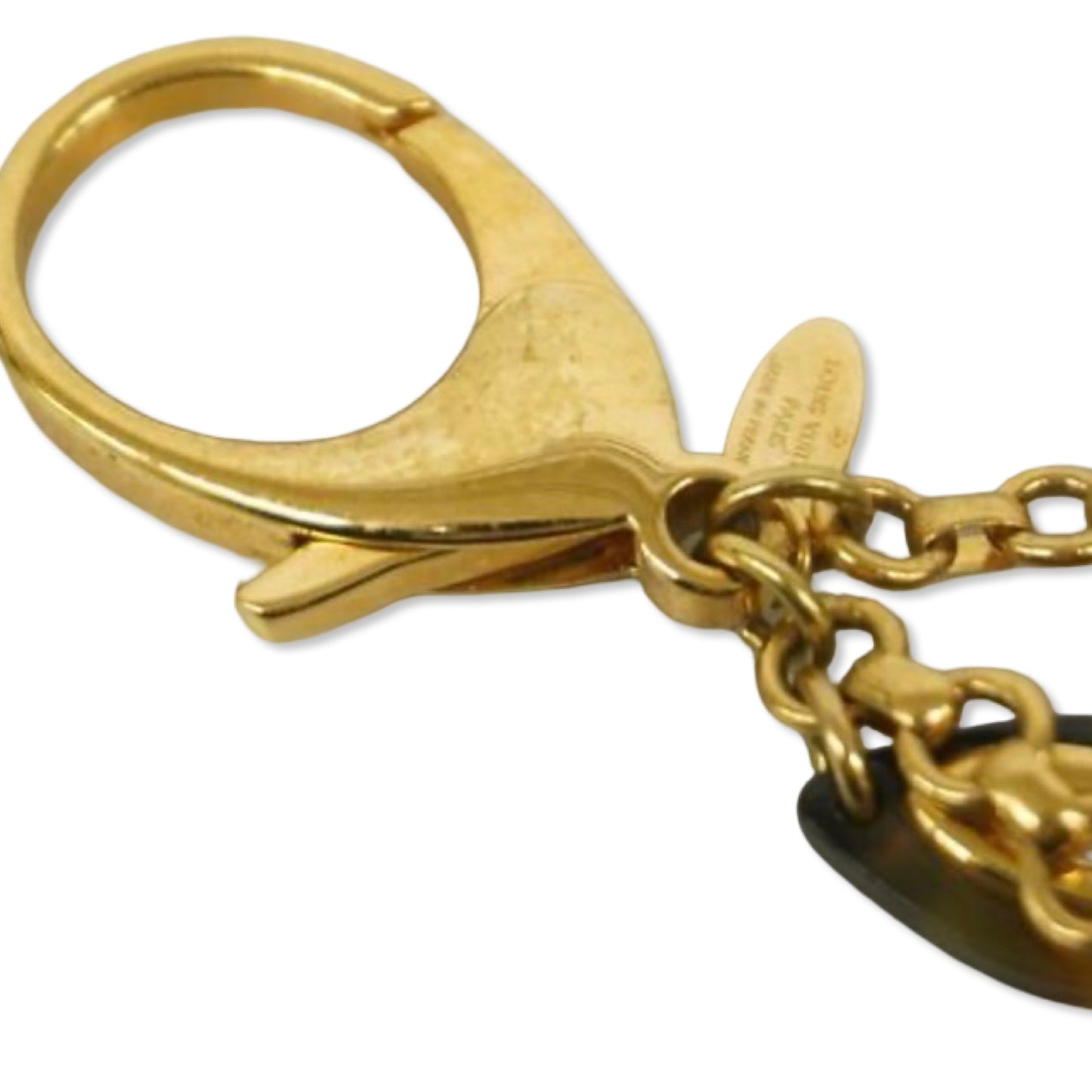 Pre-Owned Louis Vuitton Bijoux Sac Insolence Tortoise Shell Resin Key Ring - LV1659