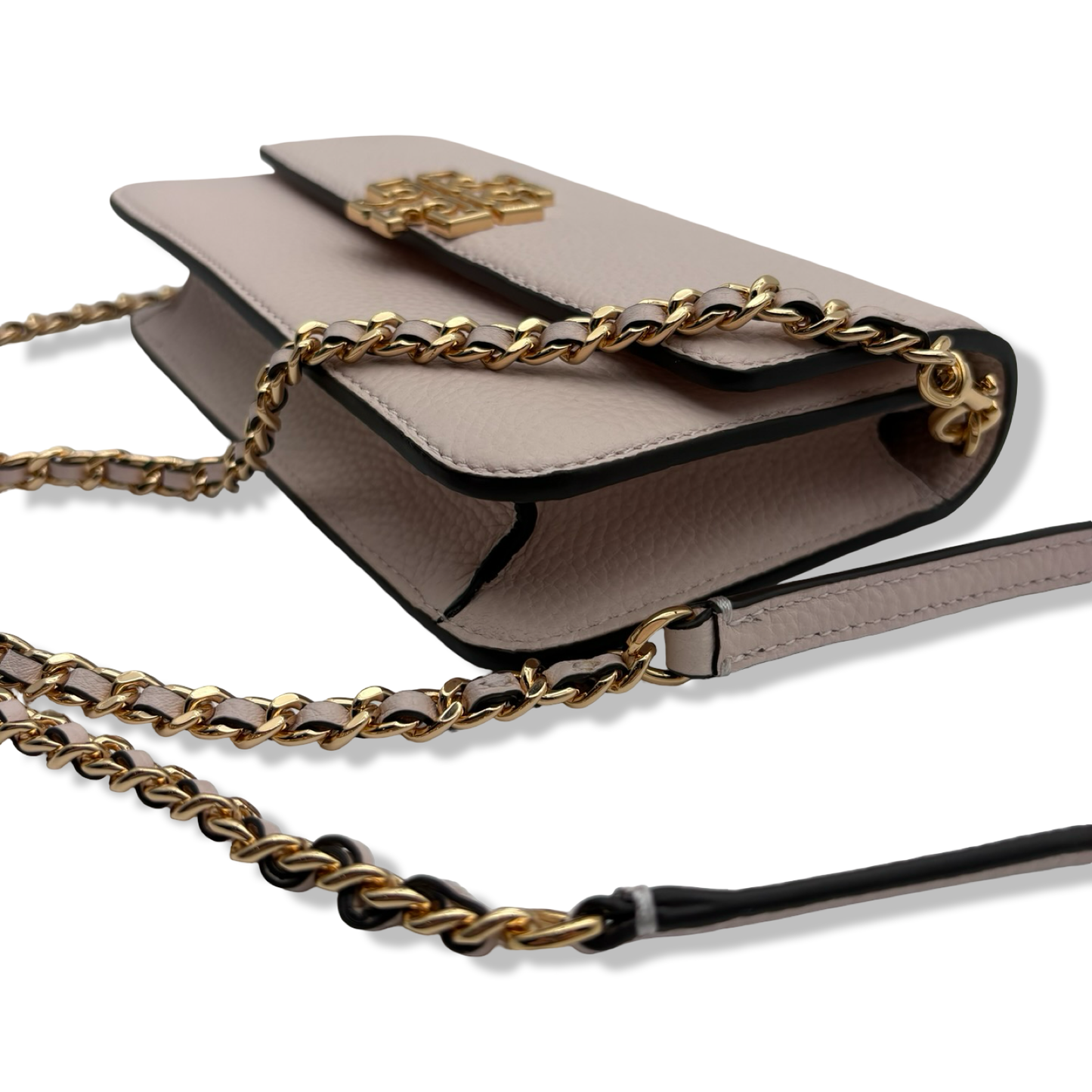 Pre-Owned Tory Burch Women's Britten Chain Wallet with Wristlet (Delicate Pink) - B0F4NZ8T4P