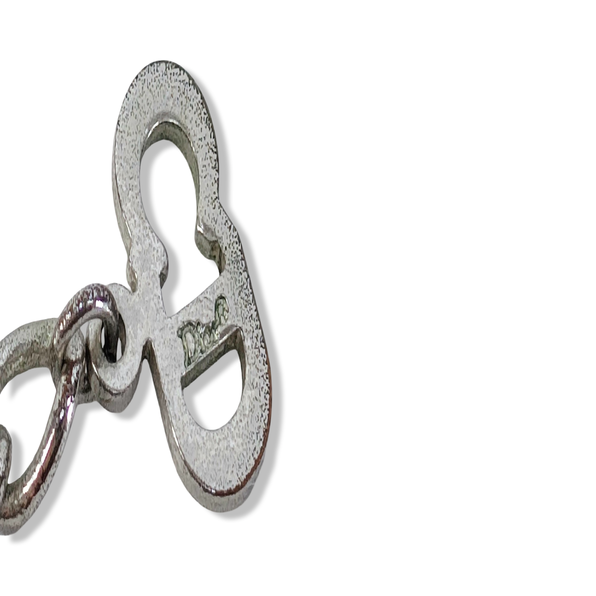 Pre-Owned Dior Silver Chain Necklace with Dior Charm - DIO1096