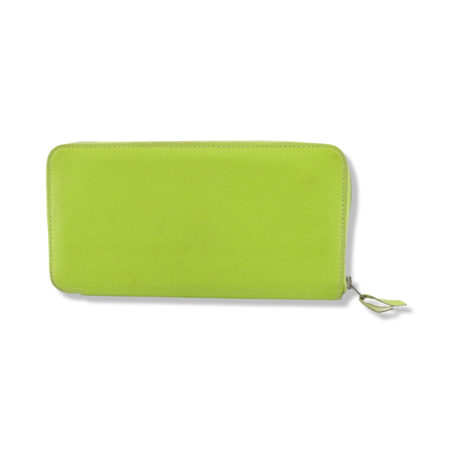 Pre-Owned Hermes Veau Epsom Azap Long Wallet Yellow Green - HER1009