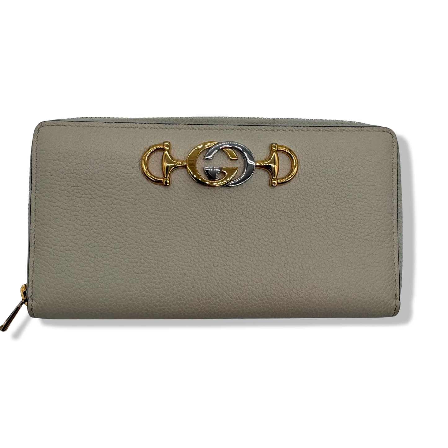 Pre-Owned Gucci Leather Zip Around Wallet - G1186