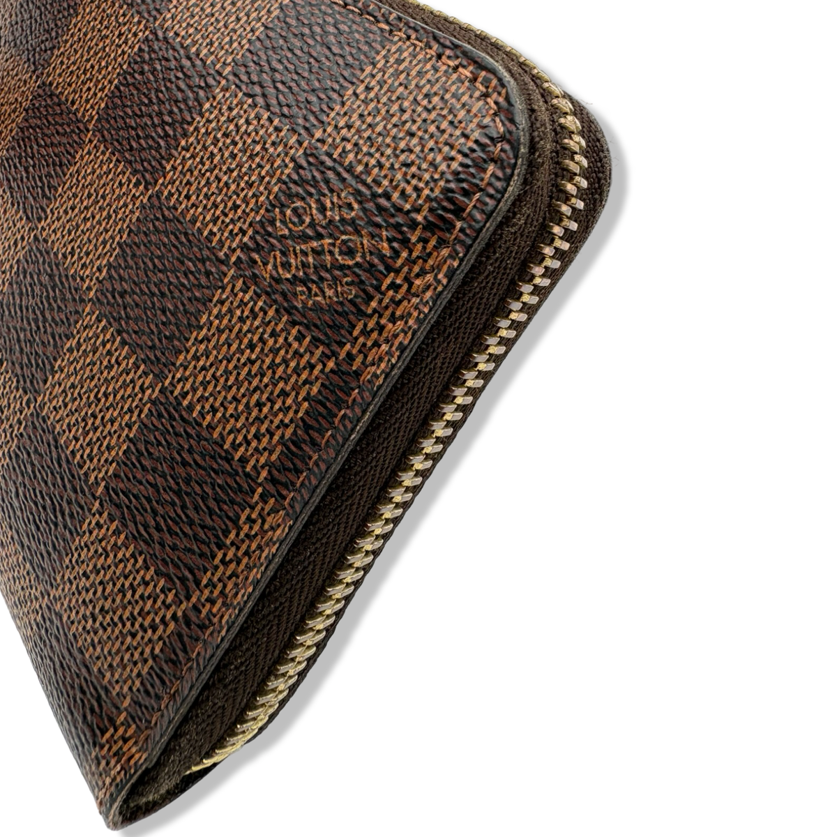 Pre-Owned Louis Vuitton Damier Ebene Canvas Zippy Wallet ** MI Initials** - LV2099