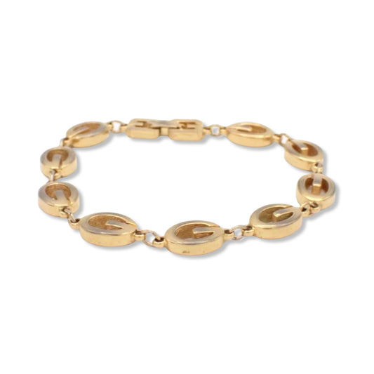 Pre-Owned Givenchy Gold Plated "G" Bracelet - GIV1022