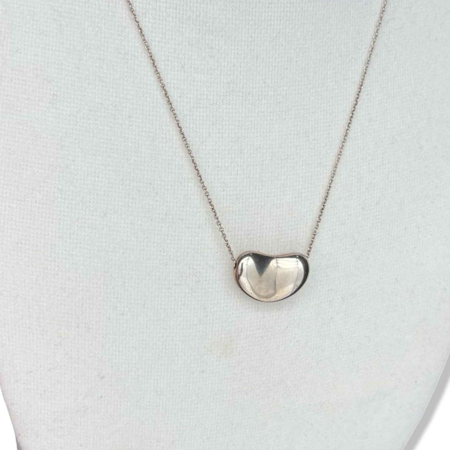 Pre-Owned Tiffany & Co Sterling Silver Large Bean Necklace - TIF1004