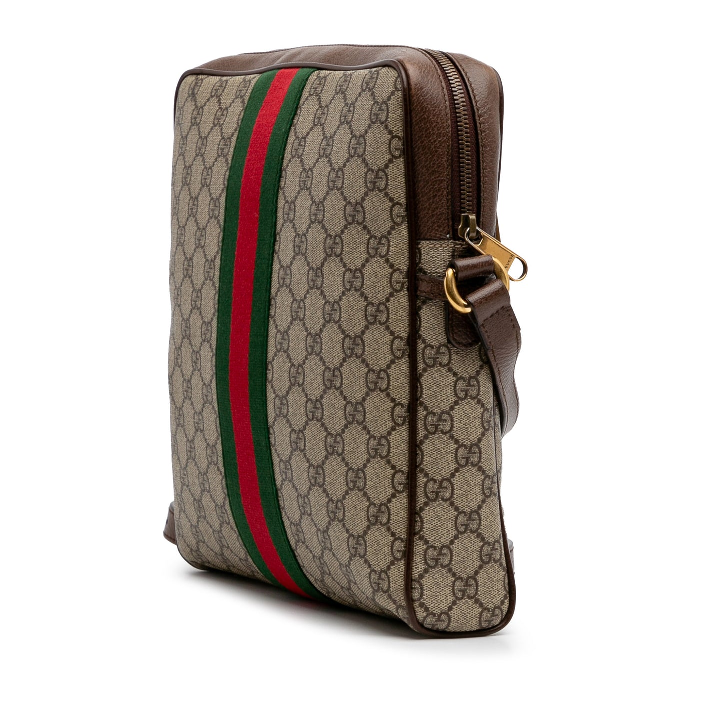 Pre-Owned Gucci Medium GG Supreme Canvas Ophidia Crossbody - G1069
