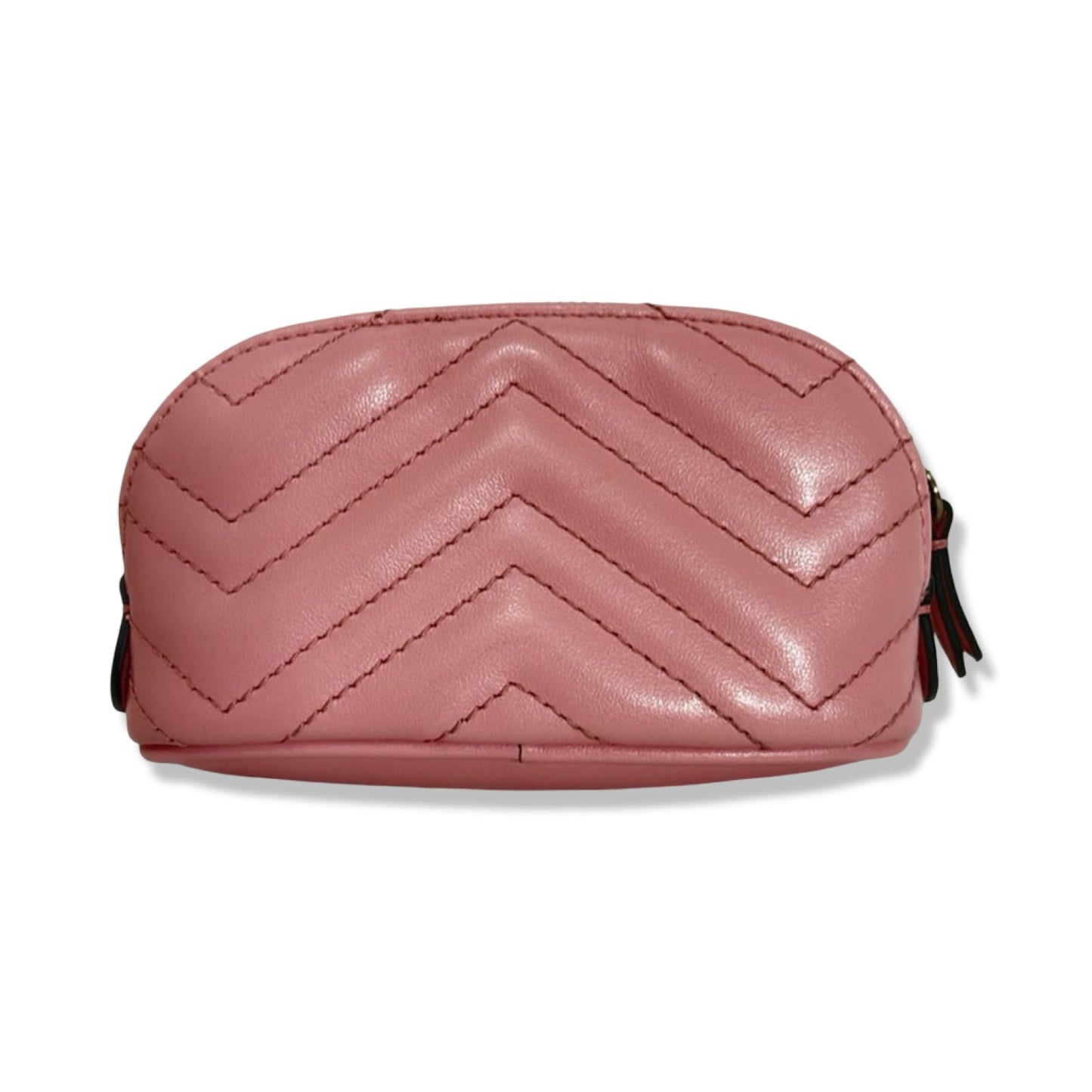 Pre-Owned Gucci Leather Marmont Pink Pouch - G1091