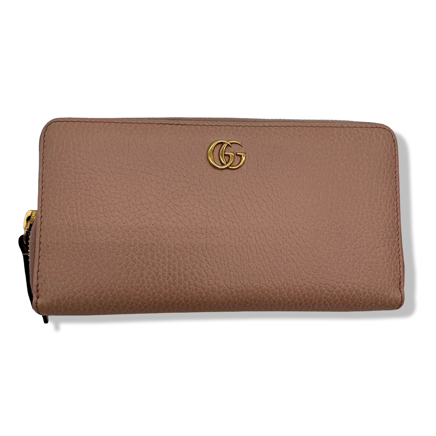 Pre-Owned Gucci Leather Zip Around Pink Wallet - G1187