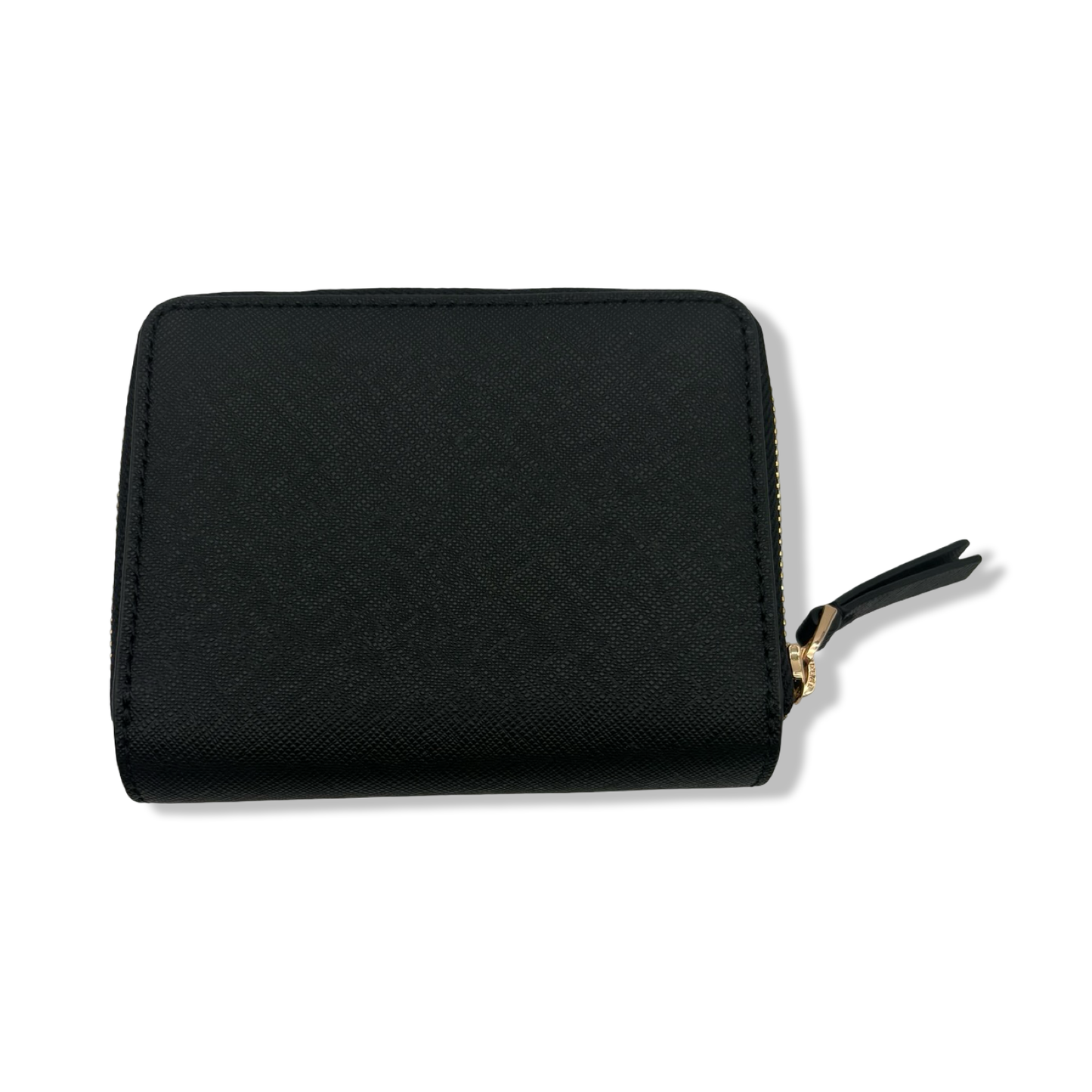 Pre-Owned Tory Burch Womens 147606 Saffiano Leather Emerson Zip Around Mini Wallet, (001 Black) - B0C95C2DF5