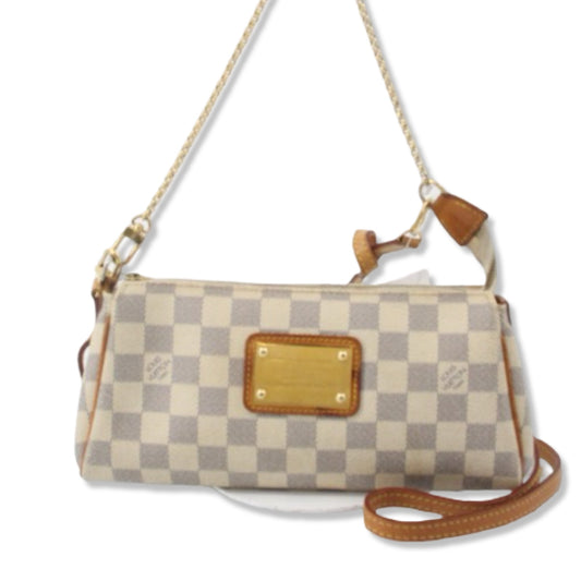 Pre-Owned Louis Vuitton Damier Azur Canvas Eva Crossbody - LV1517