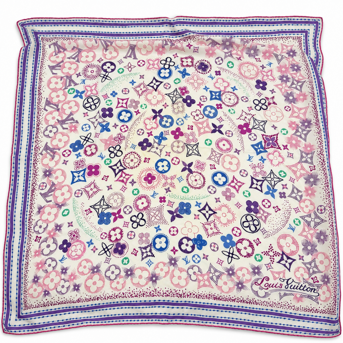 Pre-Owned Louis Vuitton Square 90 Silk Scarf - LV2134
