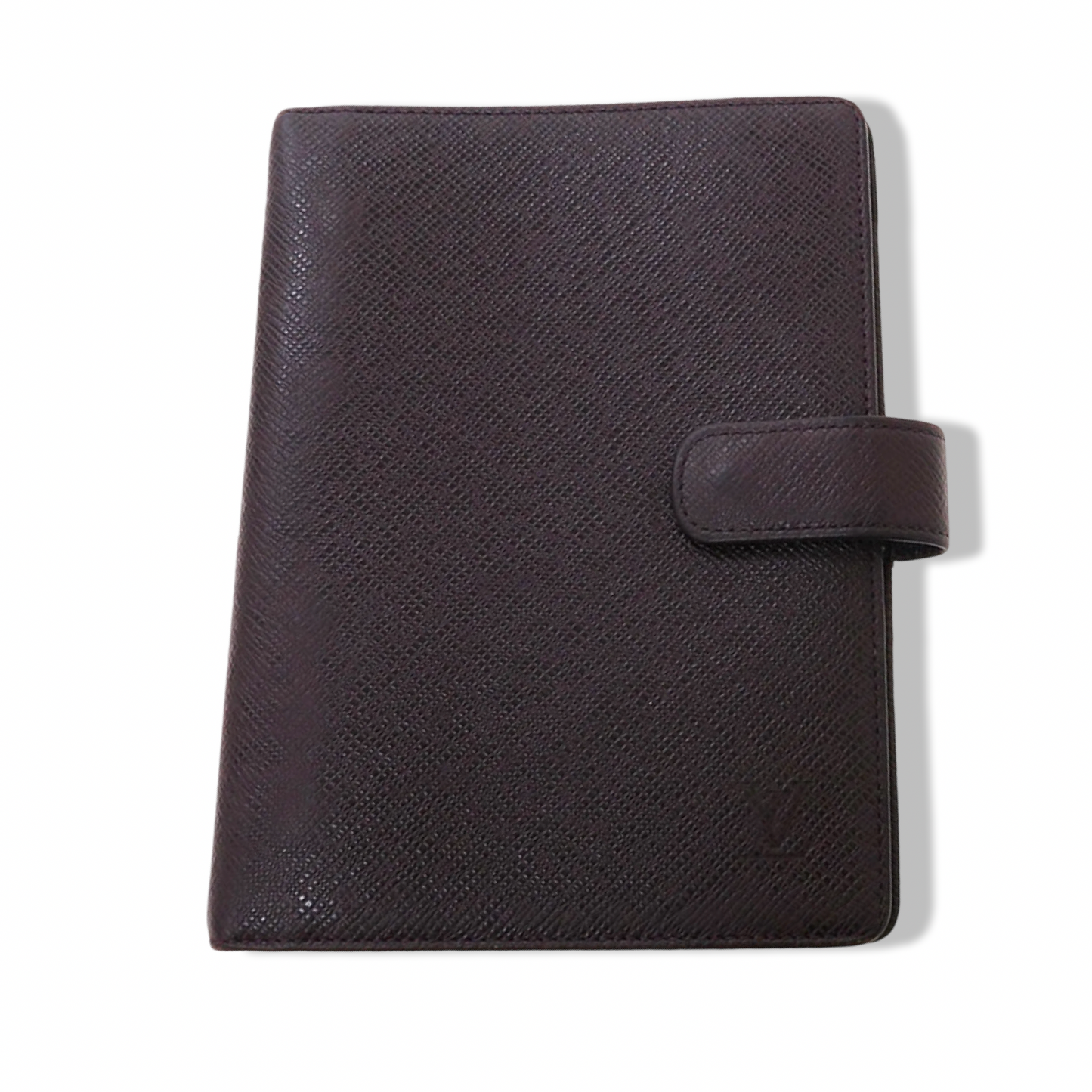 Pre-Owned Louis Vuitton Taiga Leather Burgundy Medium Ring Agenda - LV1992