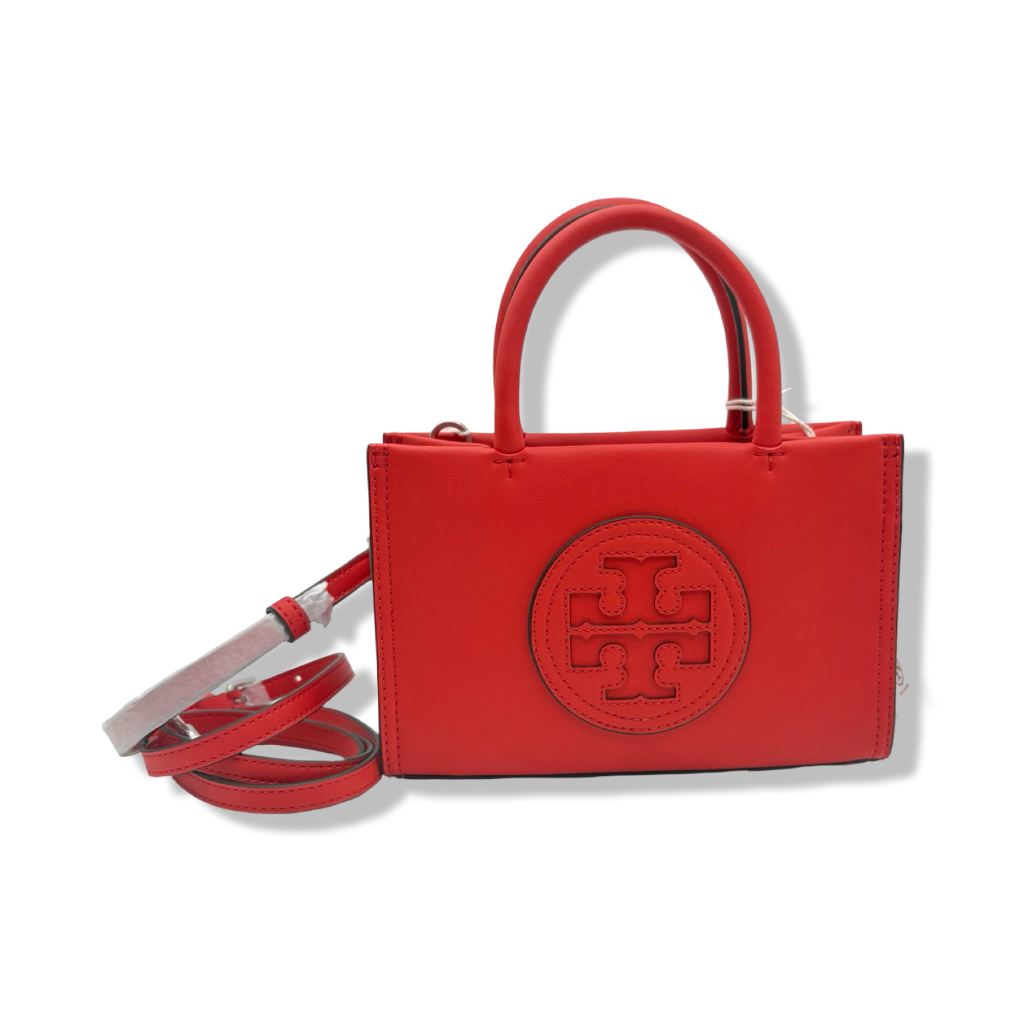 Pre-Owned Tory Burch Women's Ella Bio Mini Tote, Poppy Red, One Size - B0C8BTMHQC