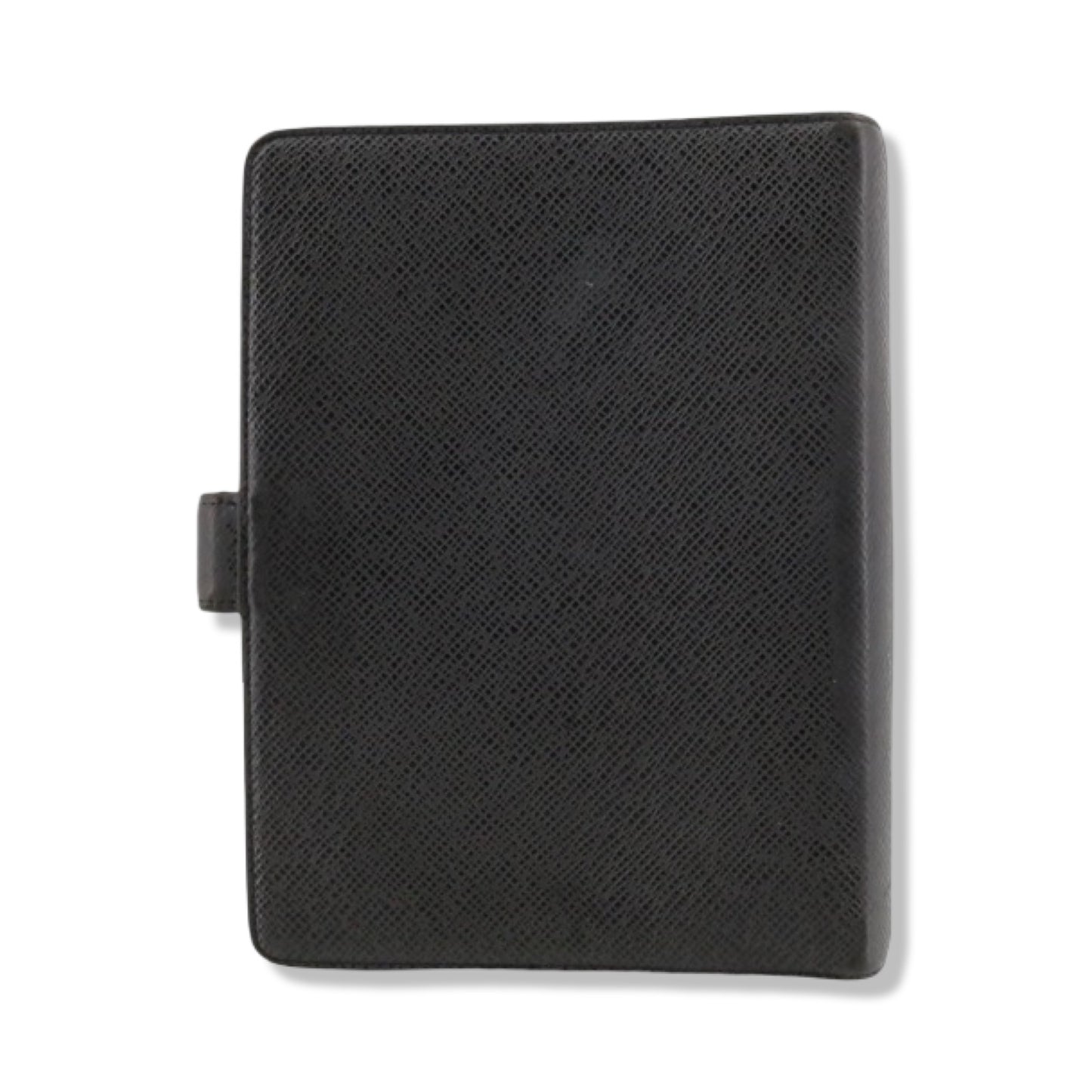 Pre-Owned Louis Vuitton Taiga Leather Black Medium Ring Agenda - LV1459