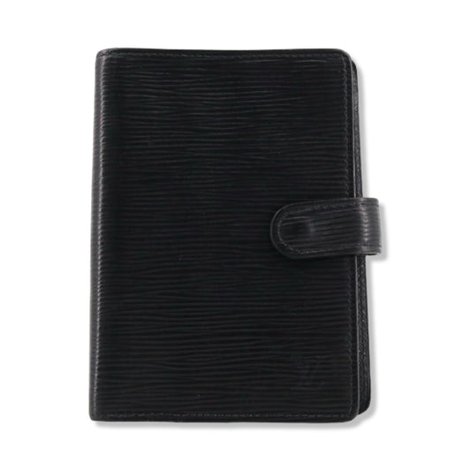 Pre-Owned Louis Vuitton Epi Leather Black Small Ring Agenda Cover - LV1580