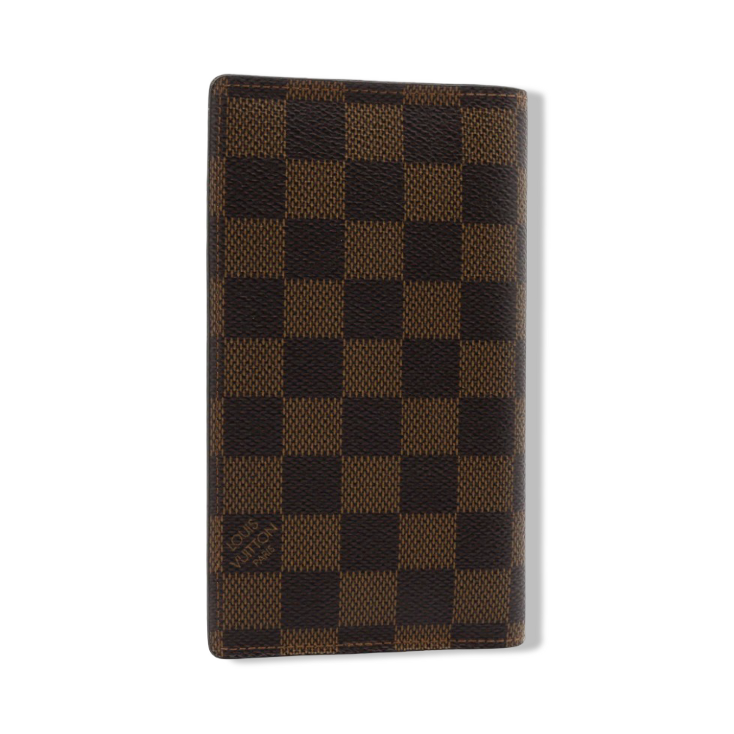 Pre-Owned Louis Vuitton Damier Ebene Canvas Long Wallet - With Initials - LV2041