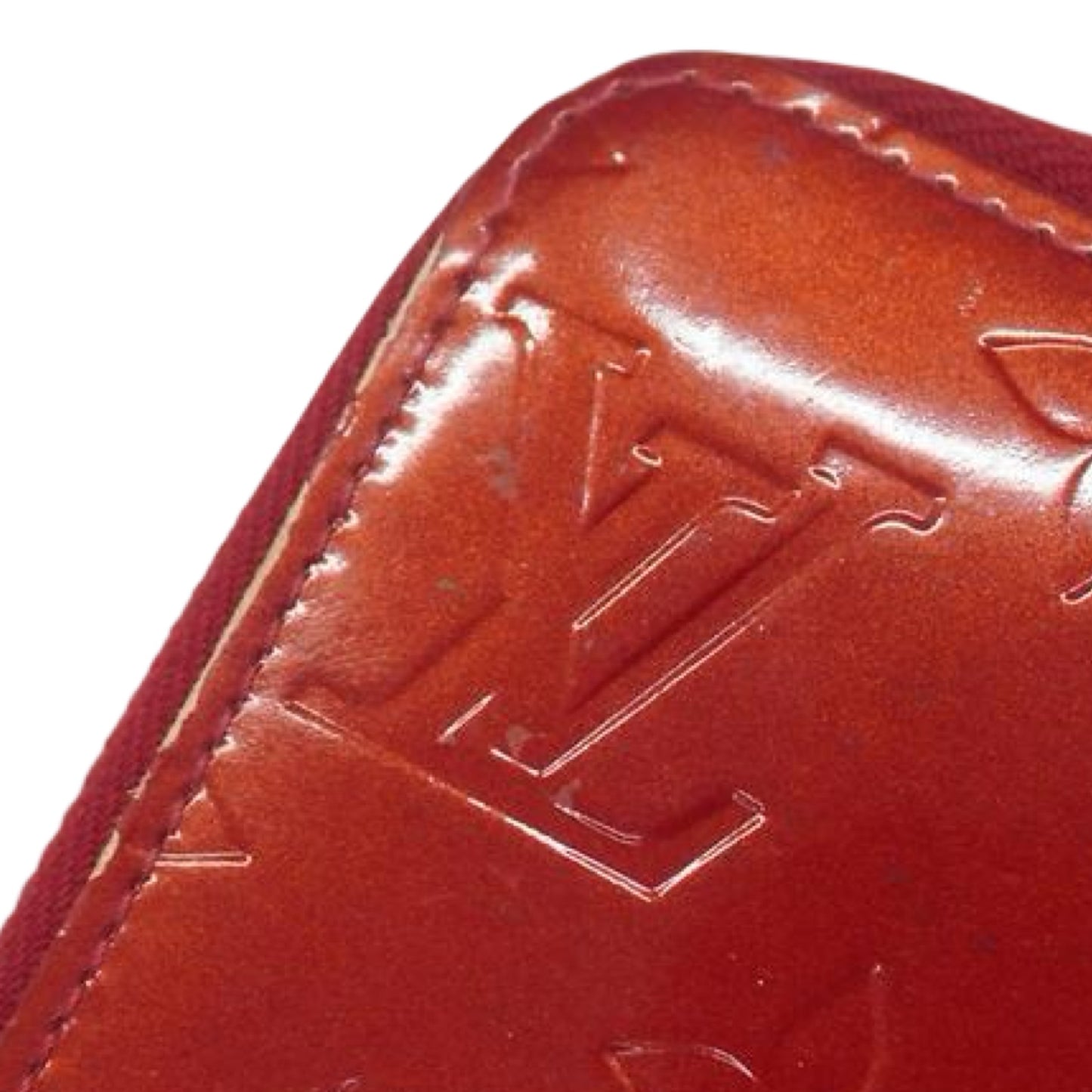 Pre-Owned Louis Vuitton Red Vernis Zippy Wallet - LV1814