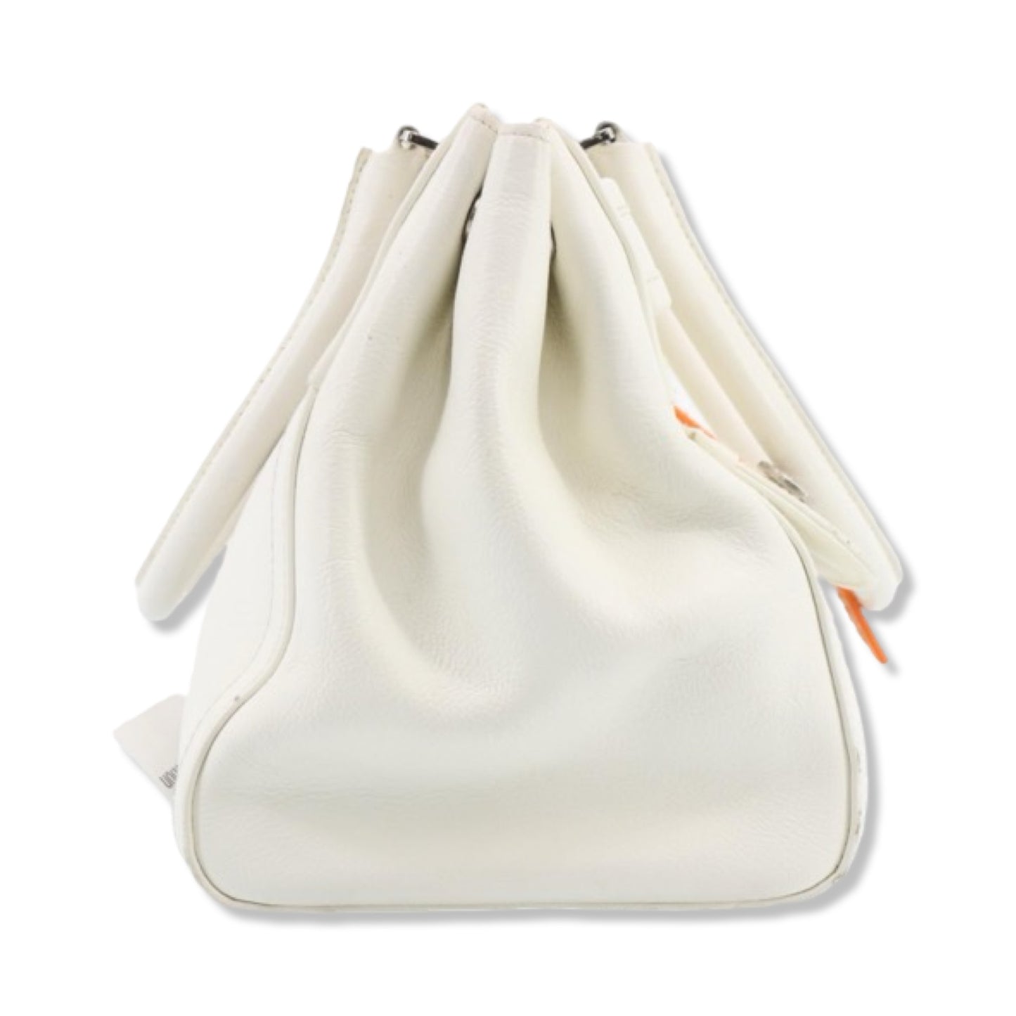 Pre-Owned Christian Dior White Leather Flight Collection Handbag - DIO1022
