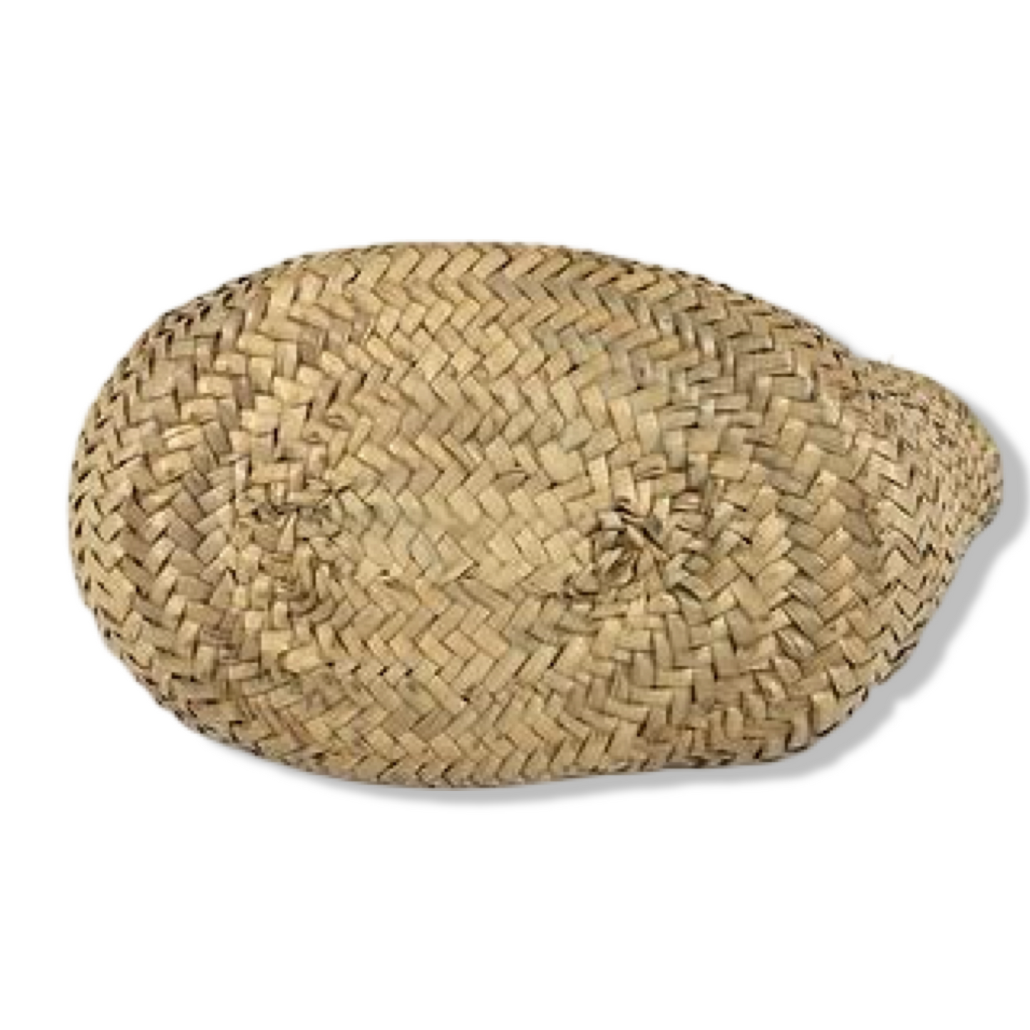 Pre-Owned Celine Triomphe Classic Panier in Raffia and Calfskin - CELINE1024