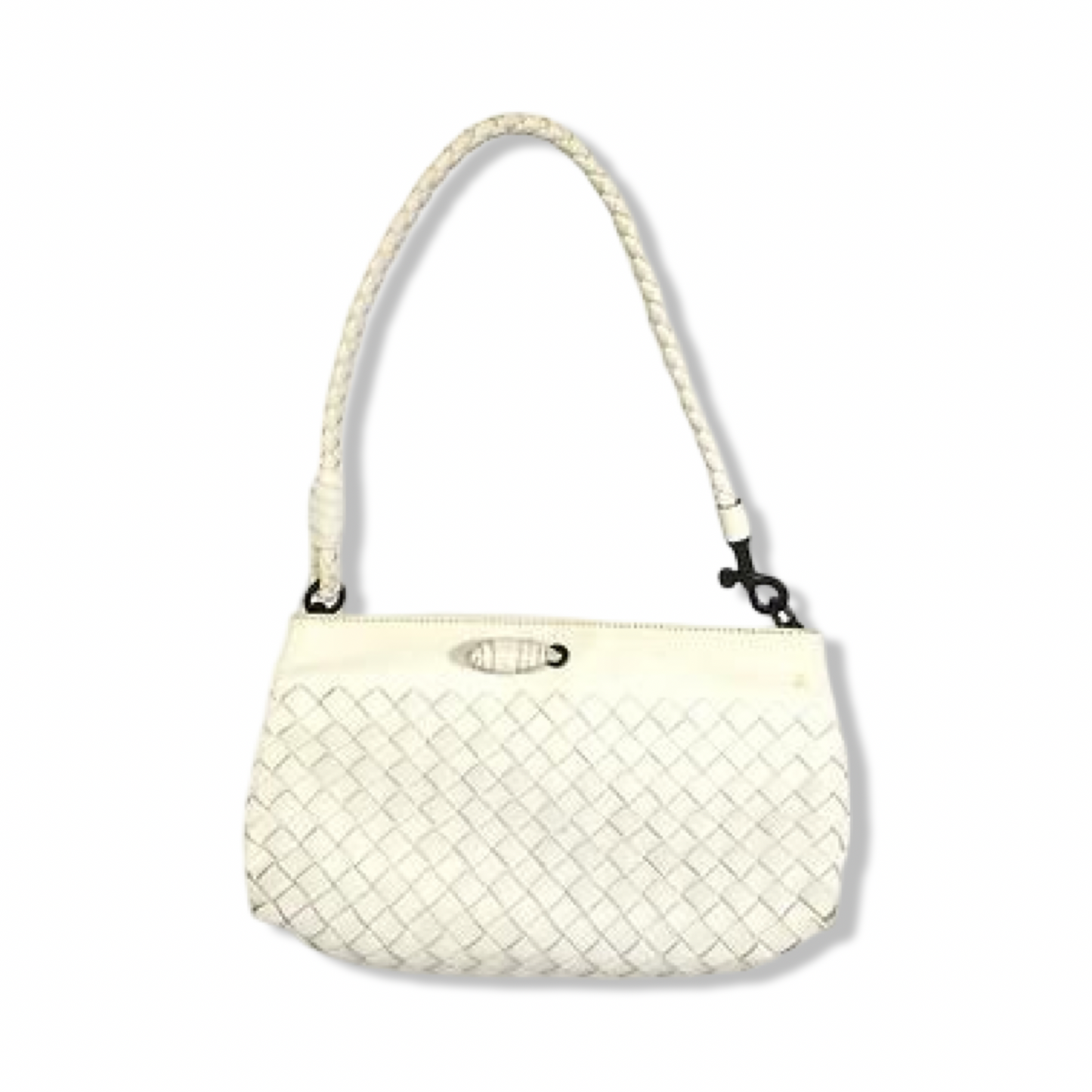 Pre-Owned Bottega Veneta Intrecciato Handbag Leather - White  - BV1010