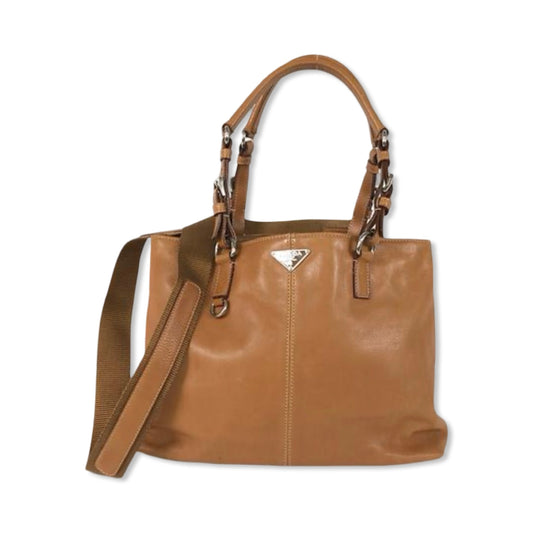 Pre-Owned Prada Leather Tote Bag - P1031