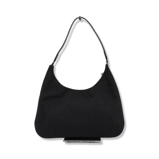 Pre-Owned Gucci Black Canvas Shoulder Bag - G1089