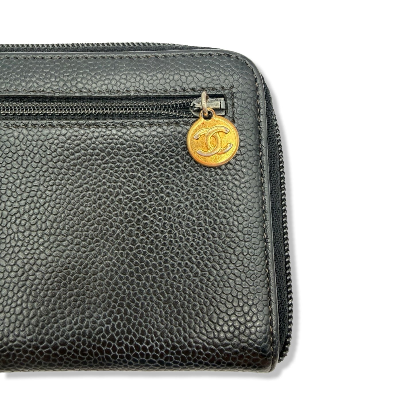 Pre-Owned Chanel Caviar Leather CoCo Mark Wallet - CH1062