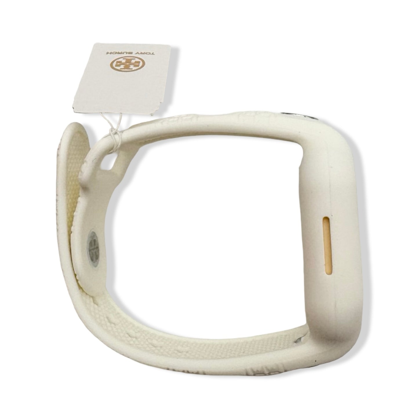 Pre-Owned Tory Burch T Monogram White Silicone Band for Apple Watch® - Series 7/8/9 - 41MM