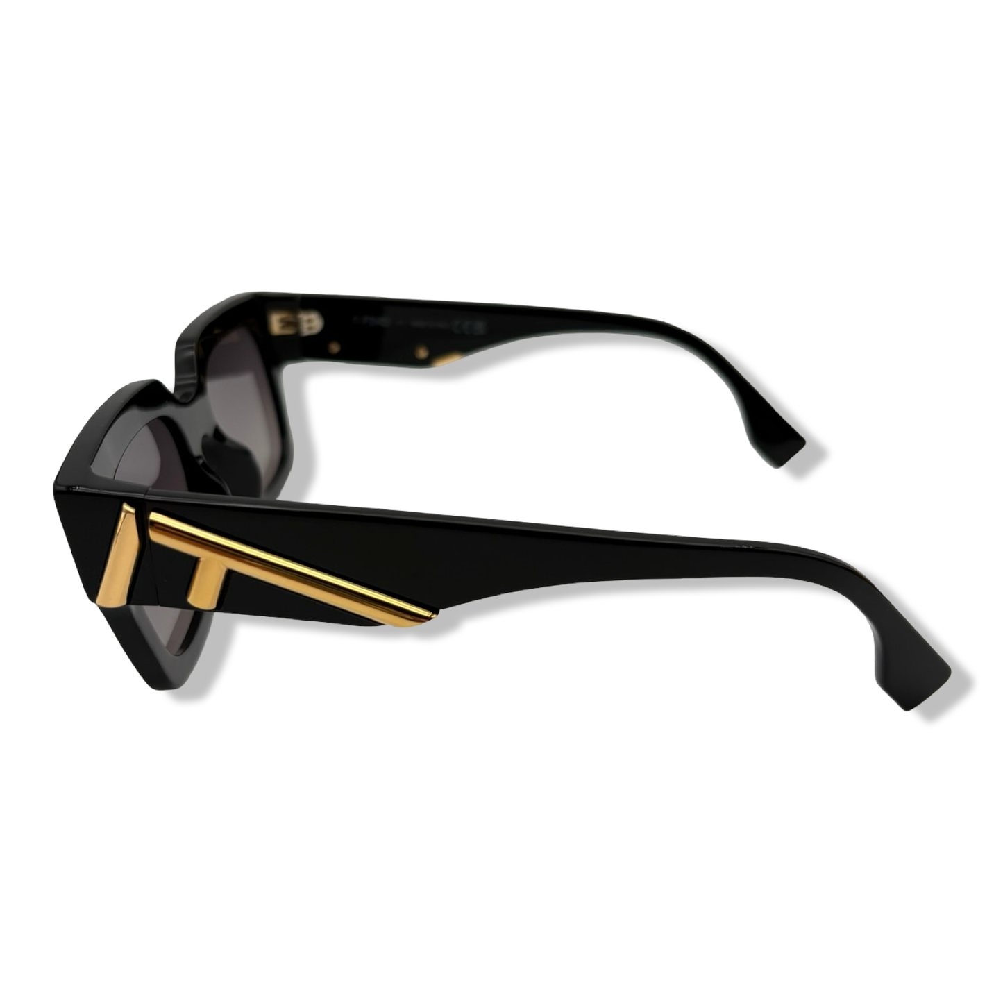 Pre-Owned Fendi FIRST Shiny Black Frame Sunglasses - FEN1039