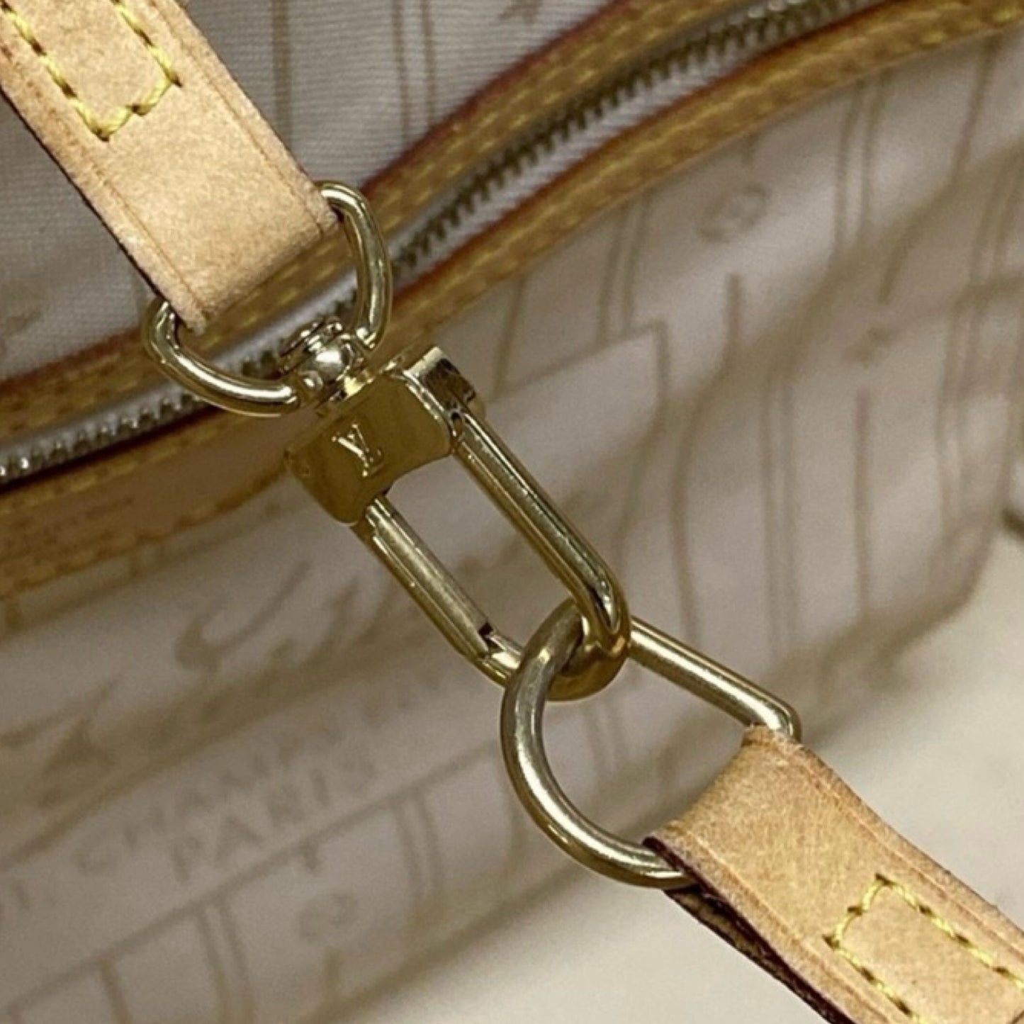 Pre-Owned Louis Vuitton Damier Azur Neverfull MM - LV1766