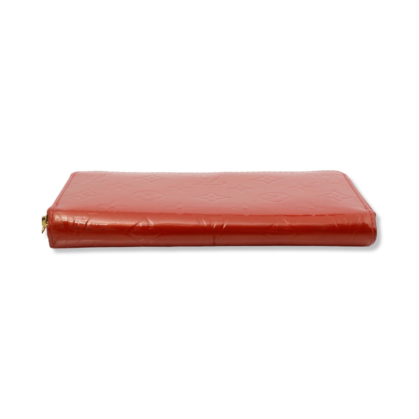 Pre-Owned Louis Vuitton Red Vernis Zippy Wallet - LV1318