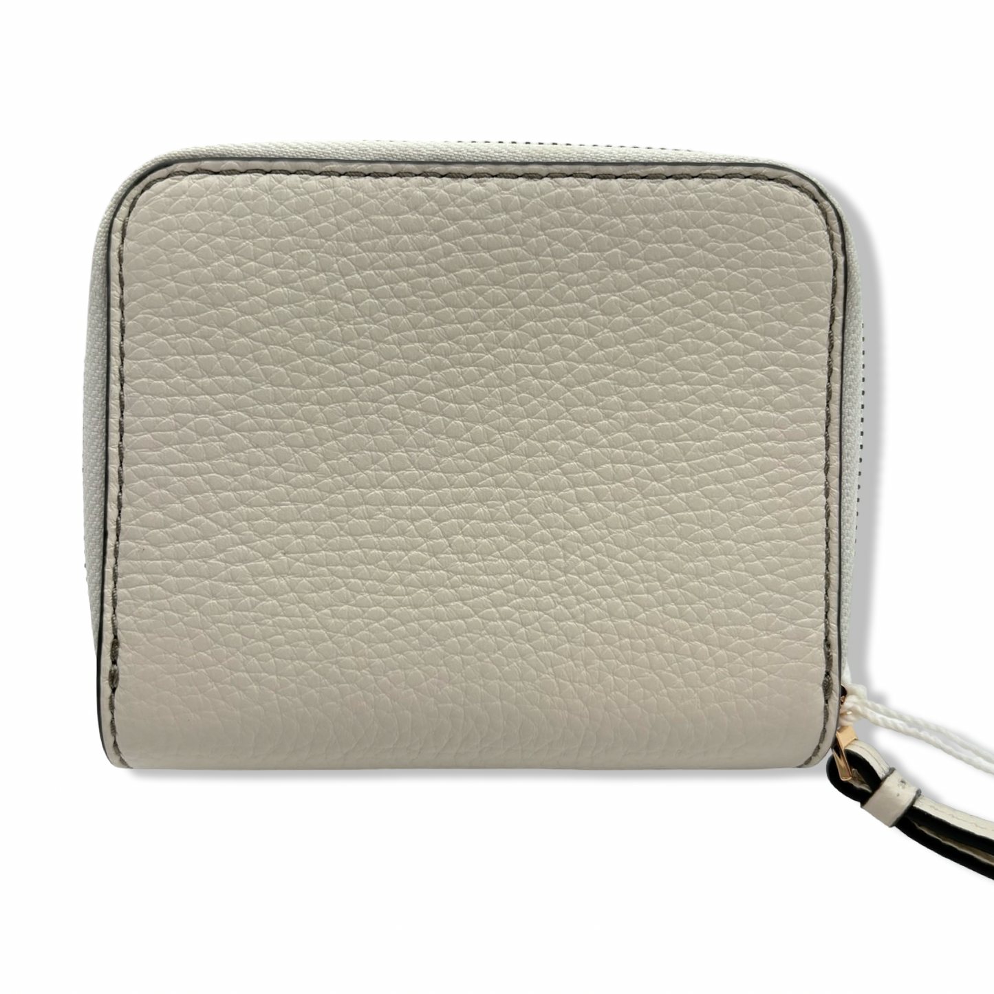Pre-Owned Tory Burch Thea Ivory Pebbled Leather Bifold Wallet