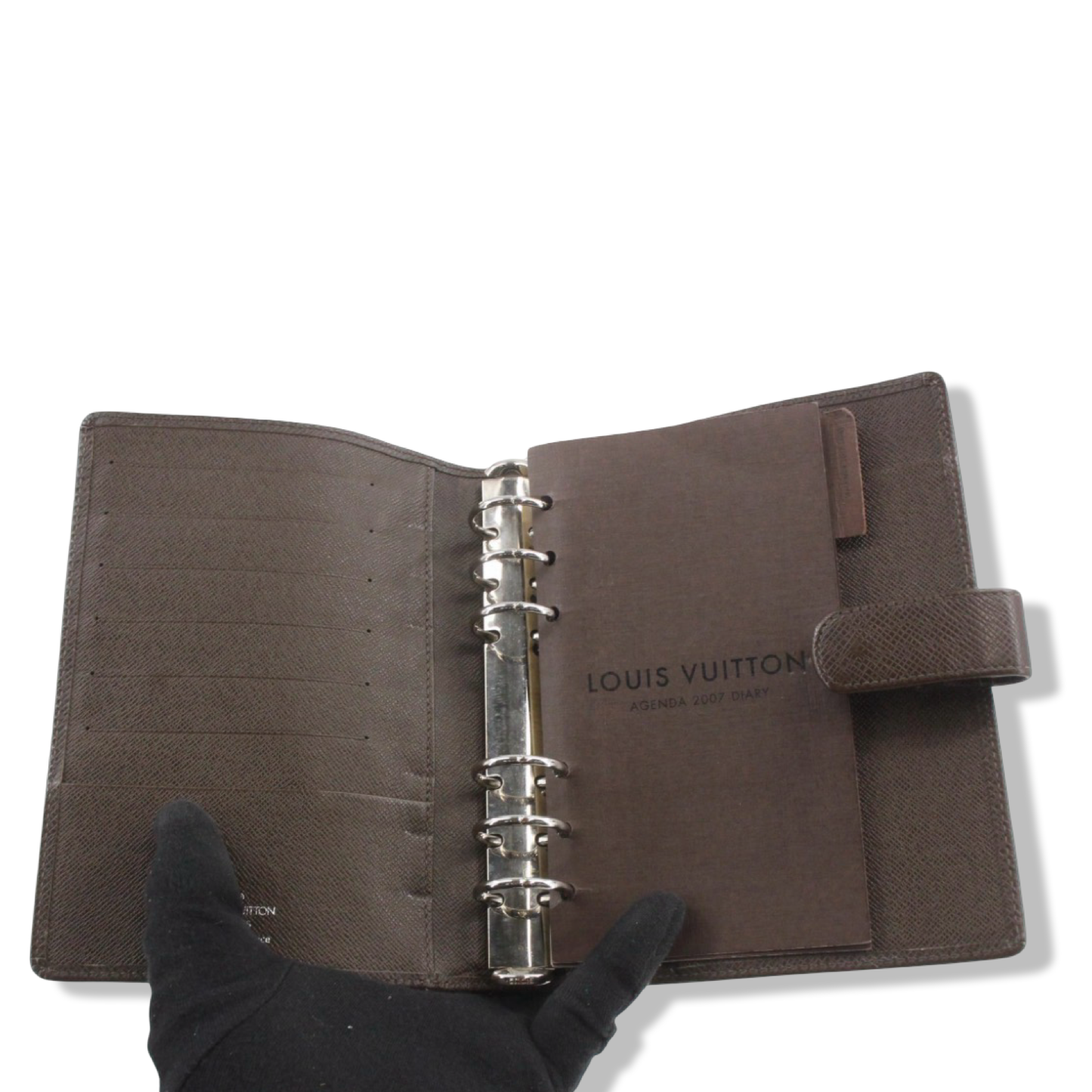 Pre-Owned Louis Vuitton Taiga Leather Medium Ring Agenda - LV2052