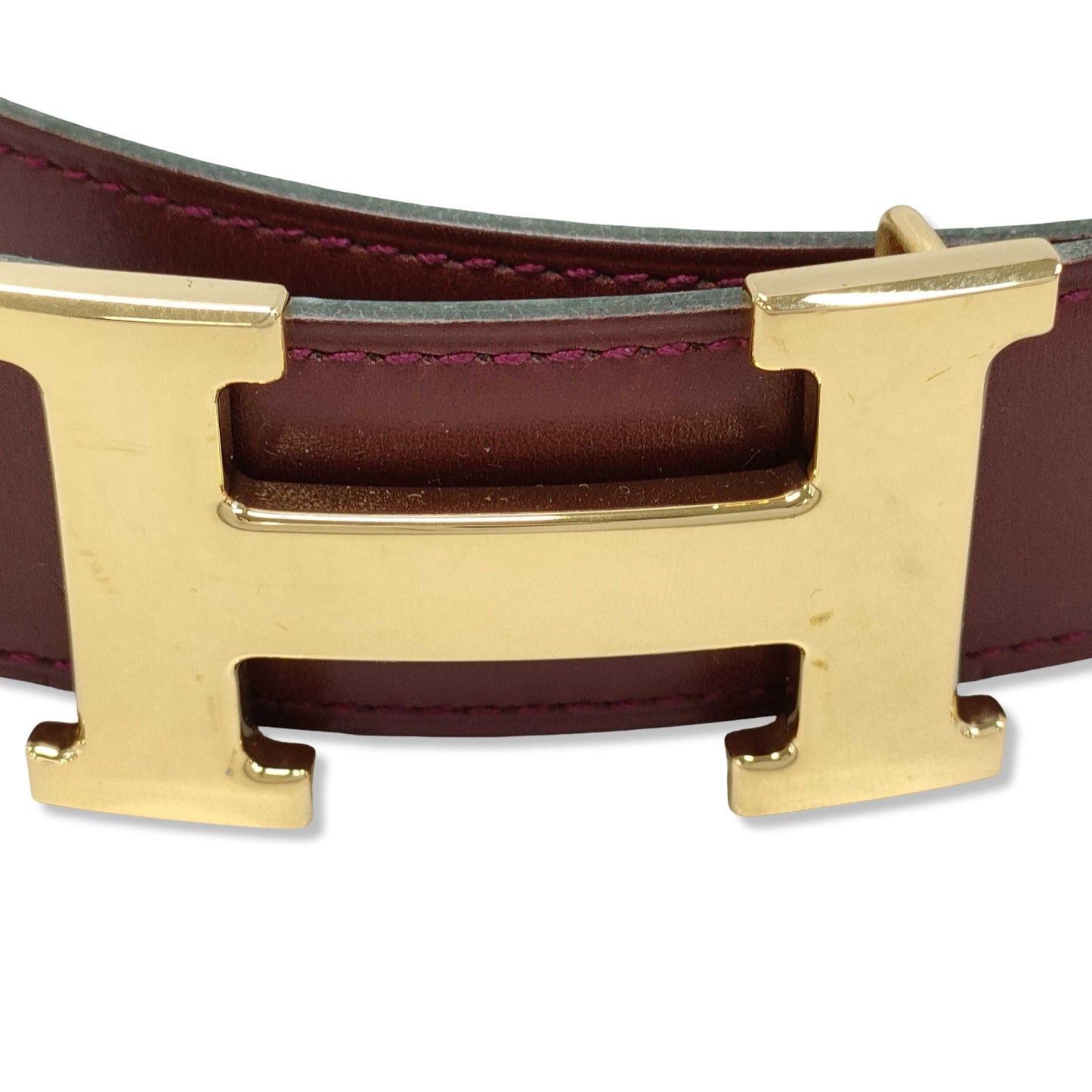 Pre-Owned Hermes Constance Leather Belt - Size 75 - HER1026