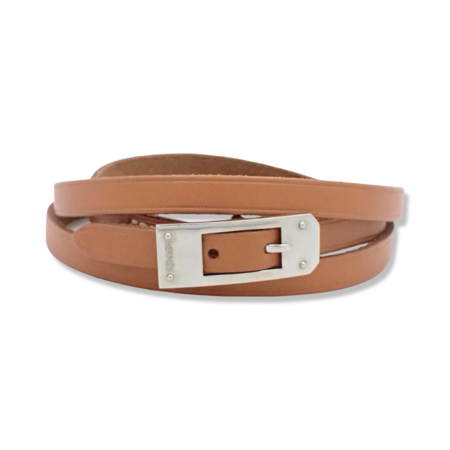 Pre-Owned Hermes Leather Kelly Ardion 3-row bracelet - HER1017