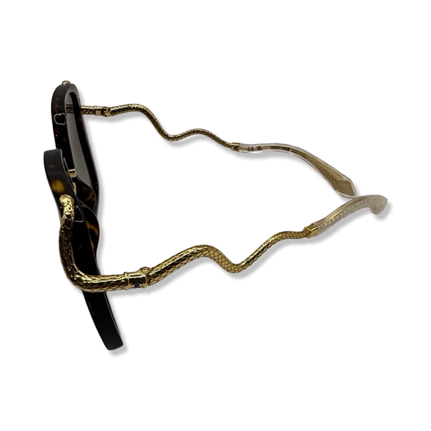 Pre-Owned Roberto Cavalli SRC003M Brown/Yellow Havana Sunglasses - RC1001