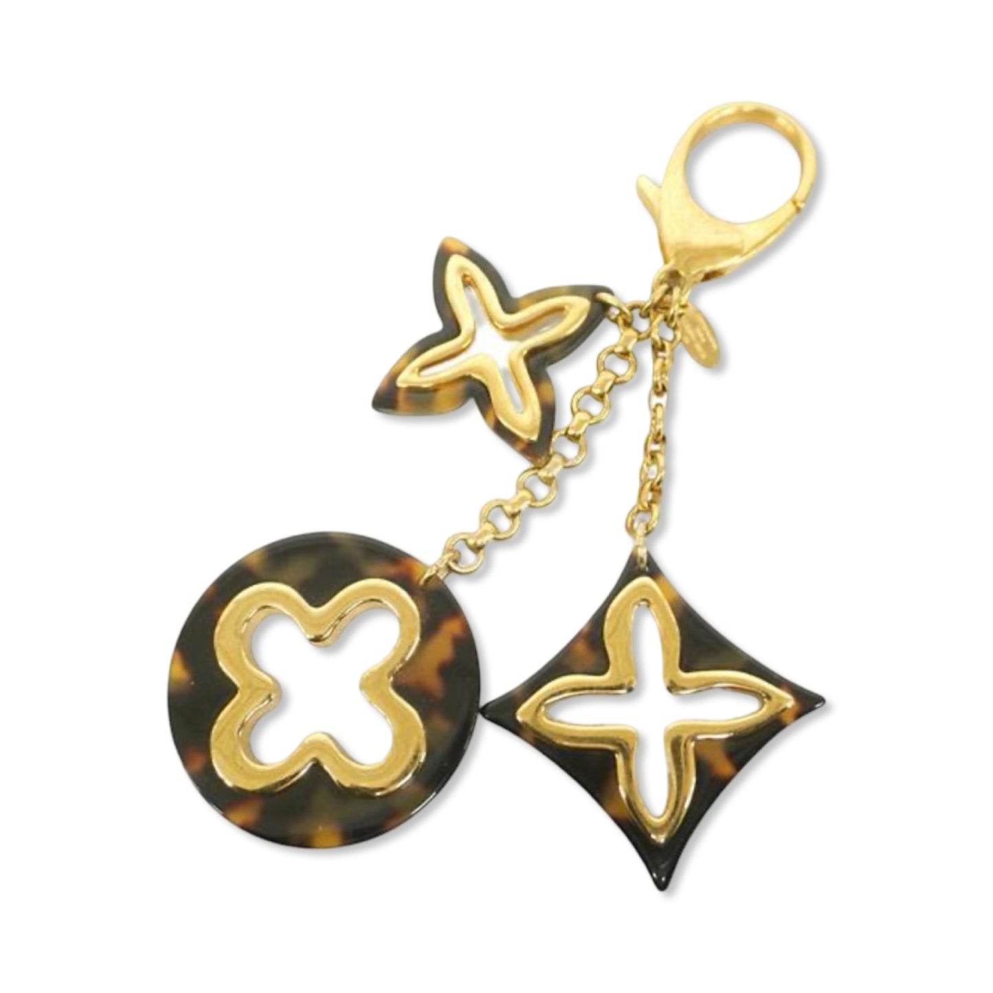 Pre-Owned Louis Vuitton Bijoux Sac Insolence Tortoise Shell Resin Key Ring - LV1659