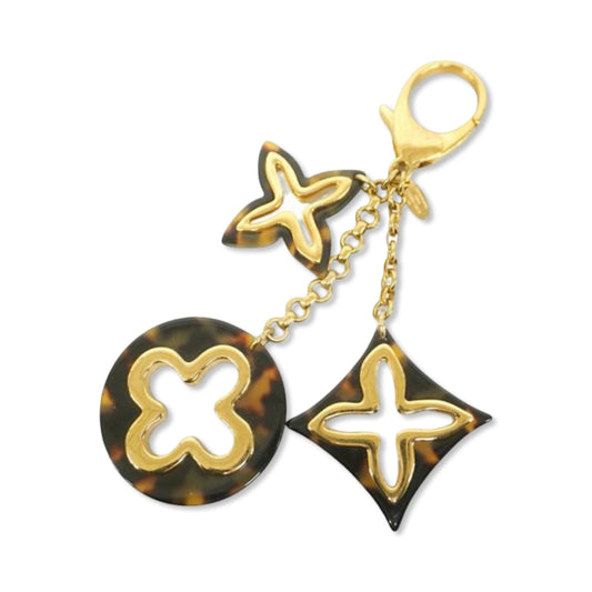 Pre-Owned Louis Vuitton Bijoux Sac Insolence Tortoise Shell Resin Key Ring - LV1659
