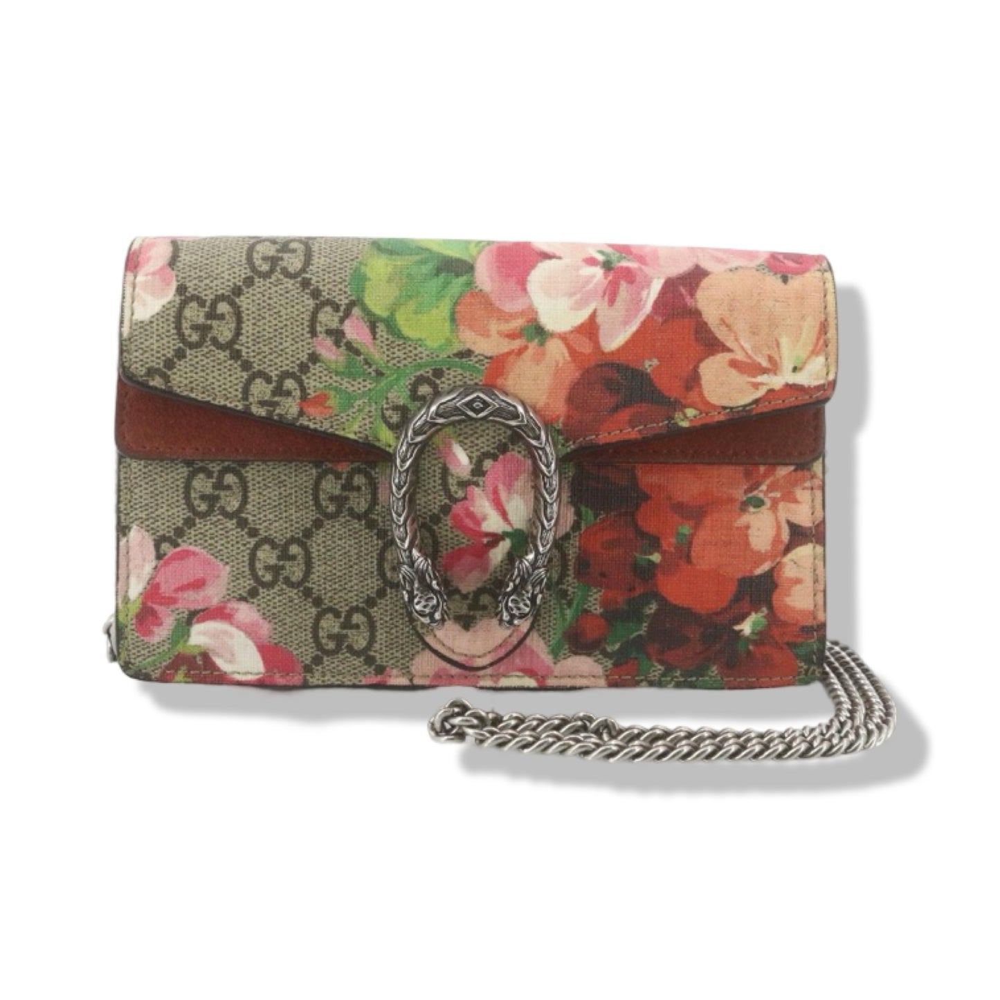 Pre-Owned Gucci GG Supreme Canvas Blooms Super Mini Crossbody