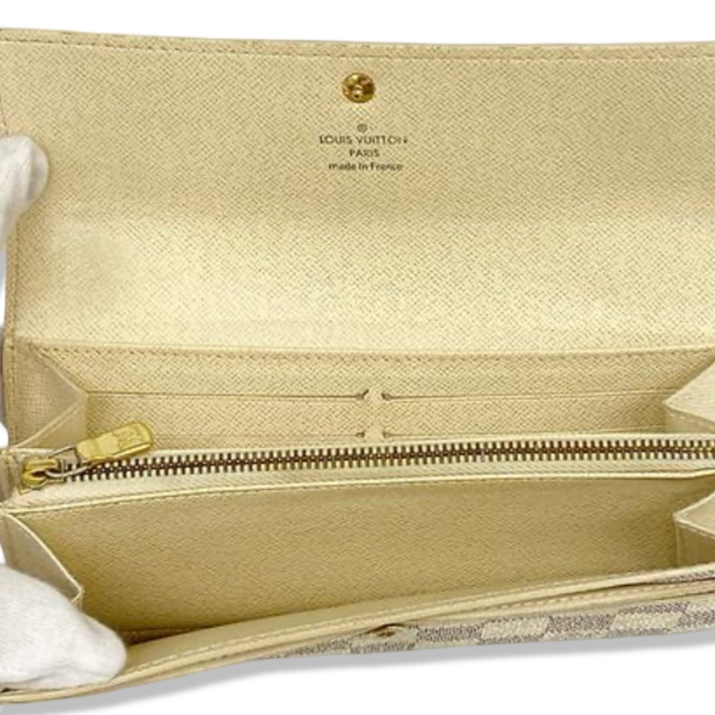 Pre-Owned Louis Vuitton Damier Azur Canvas Sarah Wallet - LV1585