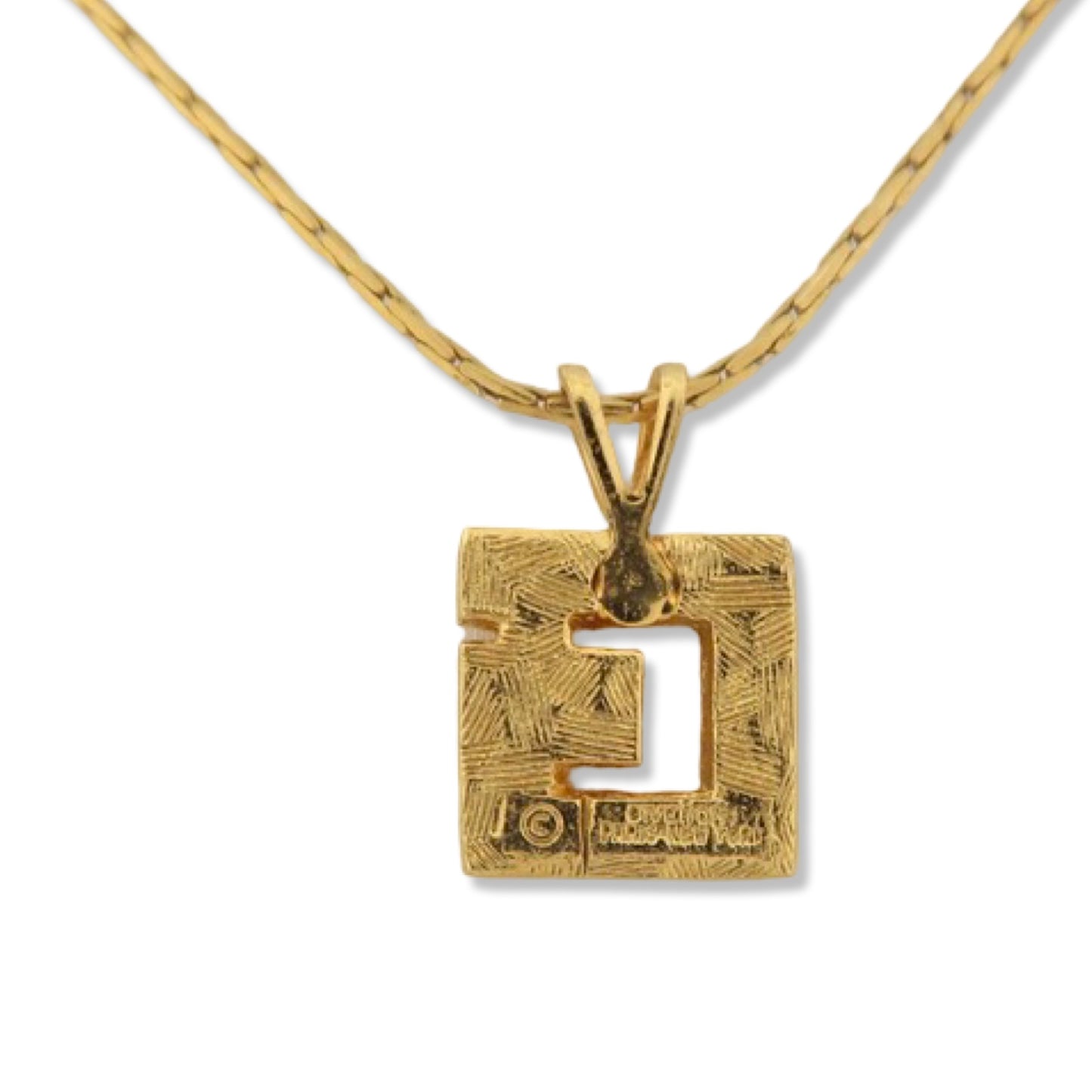 Pre-Owned Givenchy "G" Necklace with Rhinestone - GIV1009