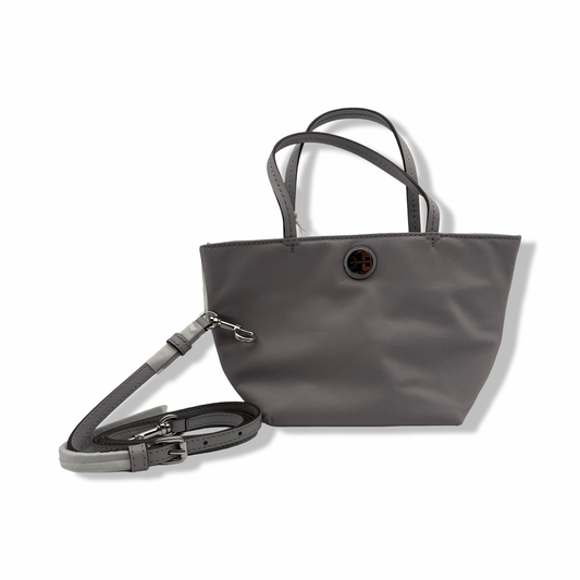 Pre-Owned Tory Burch Women's Ella Nylon Mini Tote (Bay Gray) - B0FHR96GR2