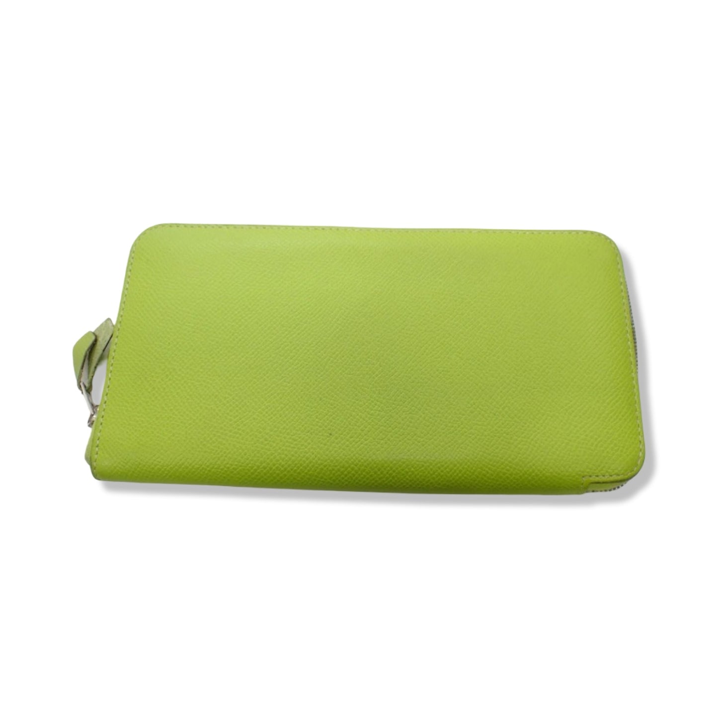 Pre-Owned Hermes Veau Epsom Azap Long Wallet Yellow Green - HER1009