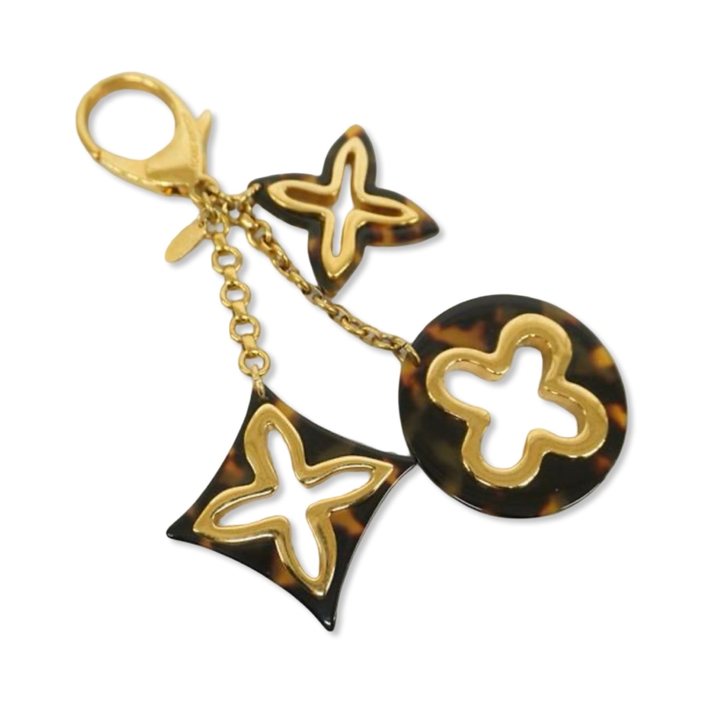 Pre-Owned Louis Vuitton Bijoux Sac Insolence Tortoise Shell Resin Key Ring - LV1659