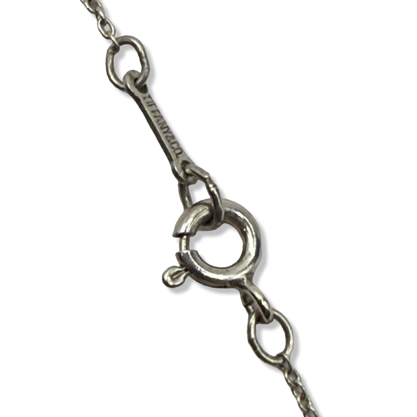 Pre-Owned Tiffany & Co Sterling Silver Small Bean Necklace - TIF1010