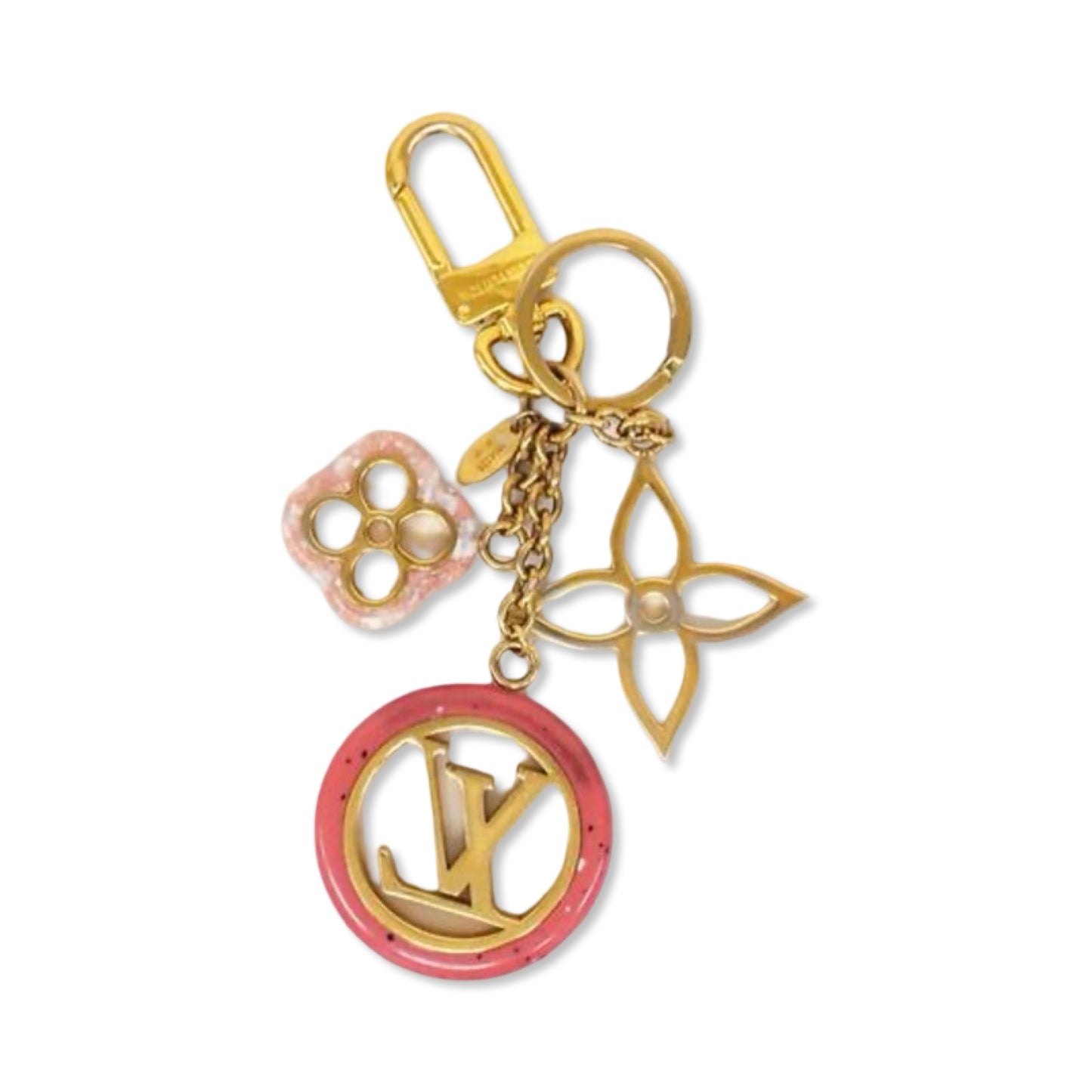 Pre-Owned Louis Vuitton Porte Cray Color Line Key Ring - LV1661
