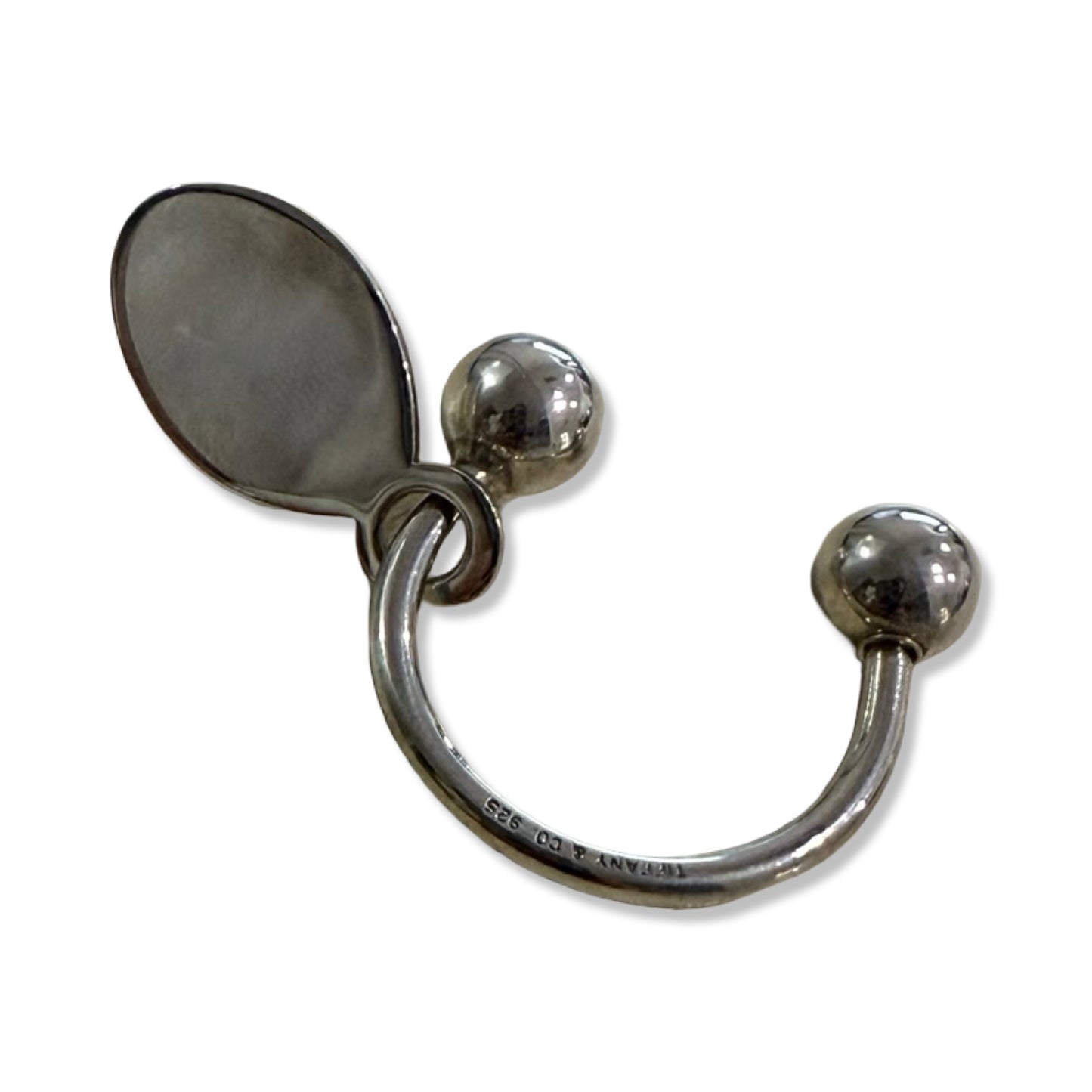 Pre-Owned Tiffany & Co Sterling Silver Return to Tiffany Oval Key Ring - 415547- TIF1003
